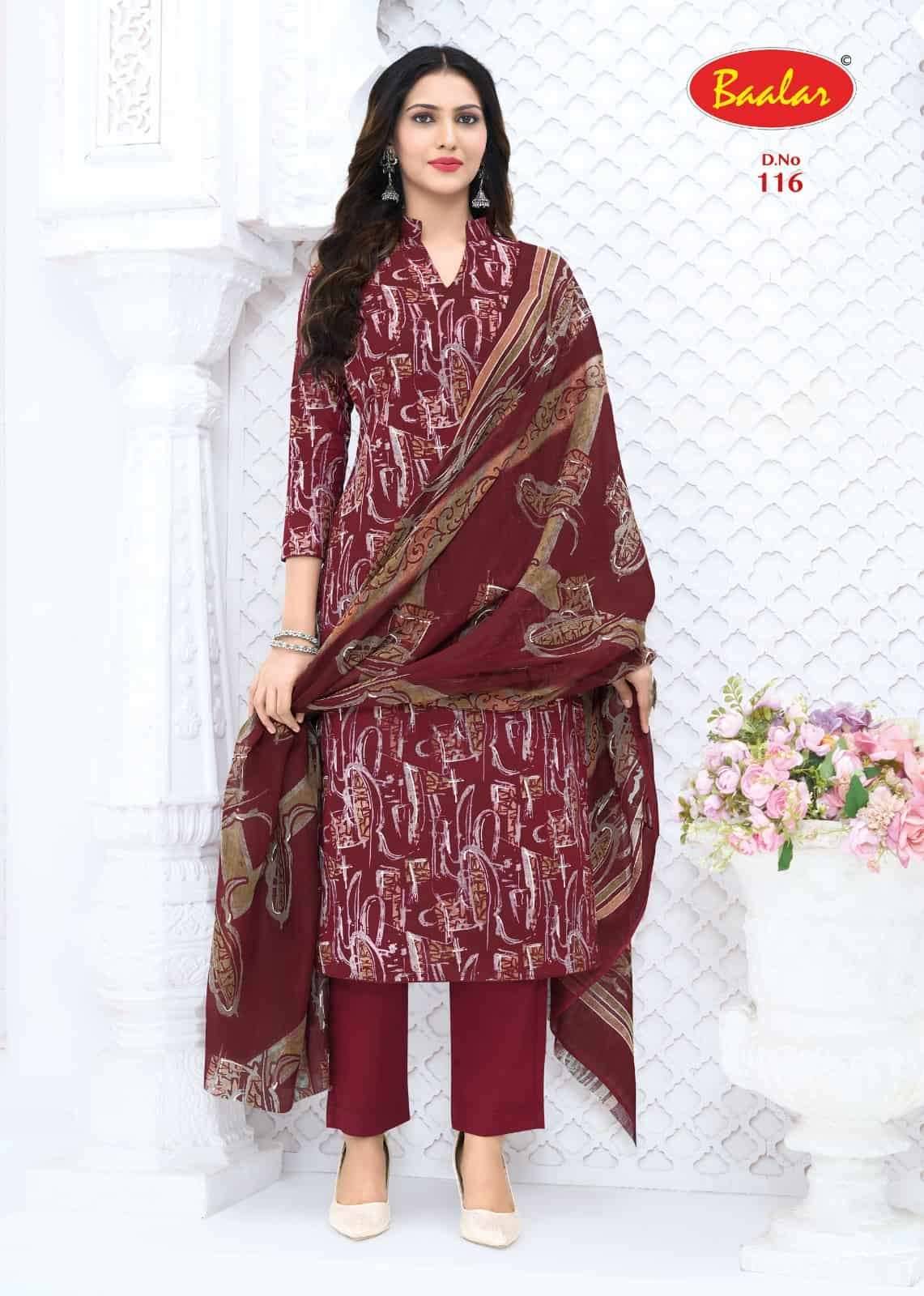 Baalar Zeenat Vol 1 Premium Wear Cotton Dress Material 15 Pcs Catalog