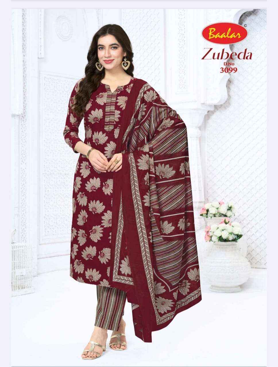 Baalar Zubeda Vol 30 Pure Cotton Dress Material 15 Pcs Catalogue