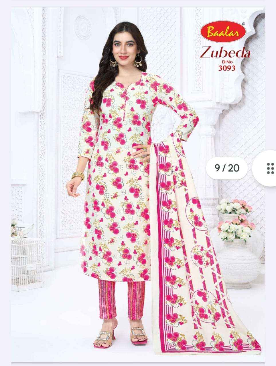 Baalar Zubeda Vol 30 Pure Cotton Dress Material 15 Pcs Catalogue