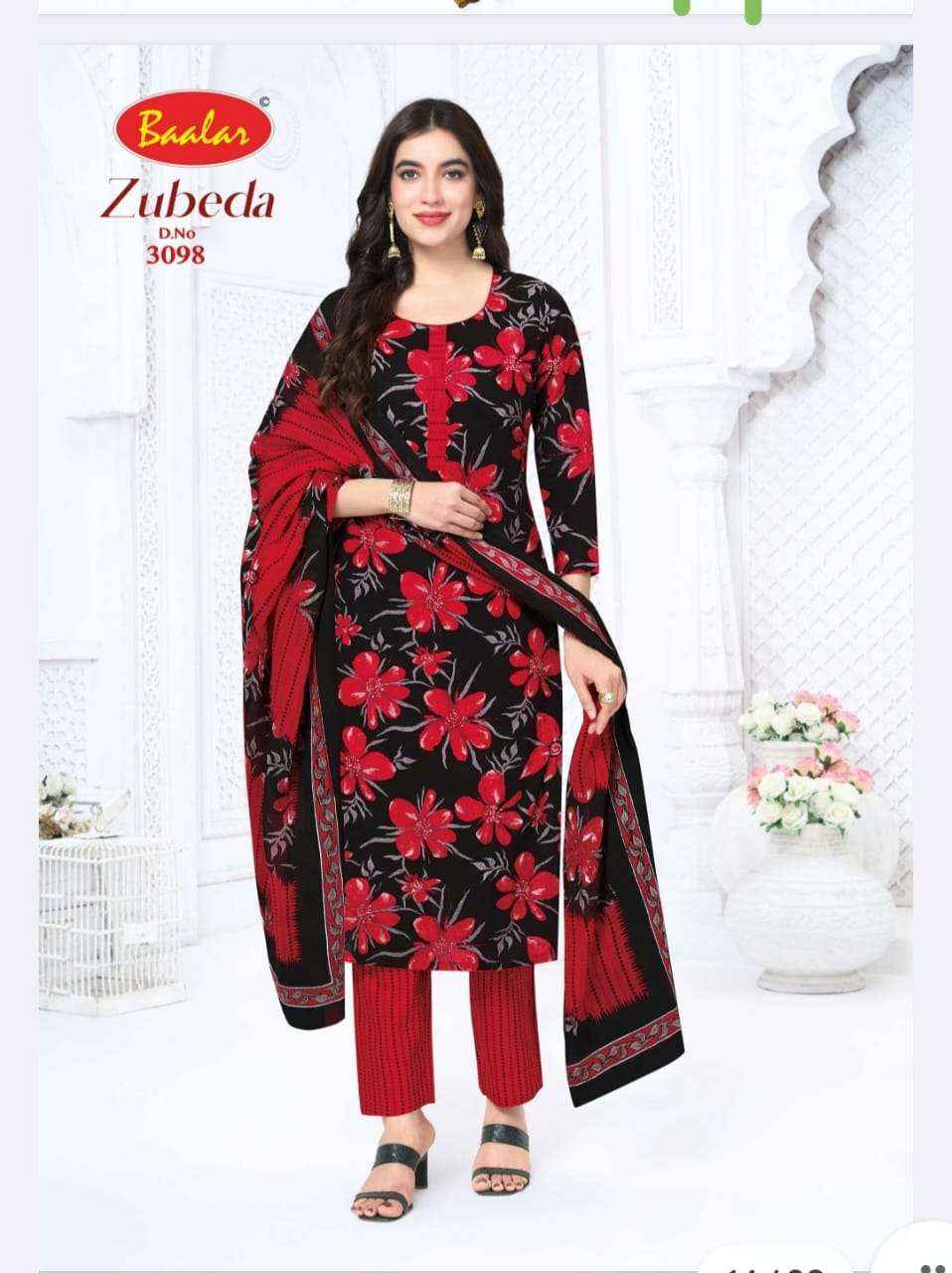 Baalar Zubeda Vol 30 Pure Cotton Dress Material 15 Pcs Catalogue