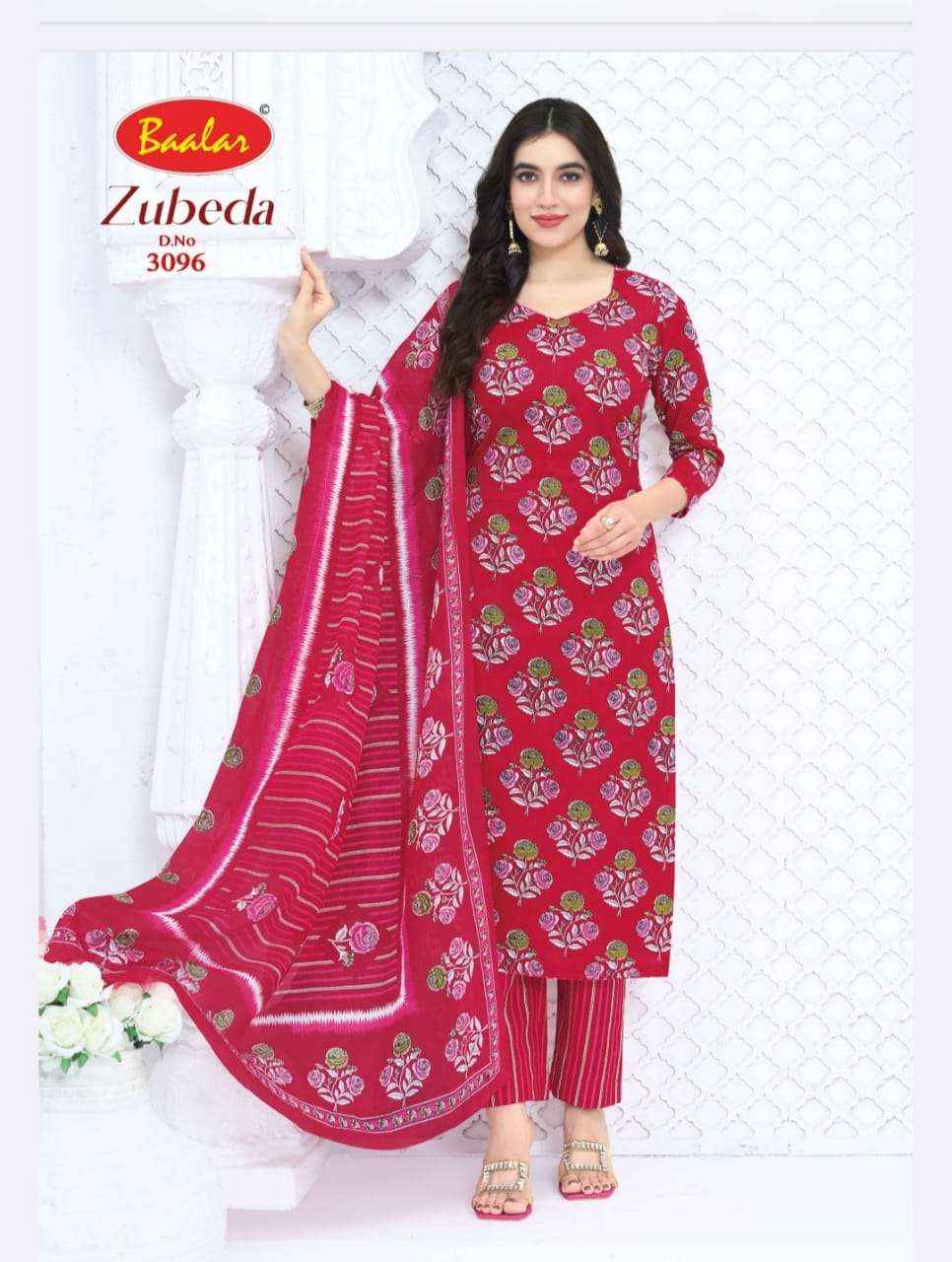 Baalar Zubeda Vol 30 Pure Cotton Dress Material 15 Pcs Catalogue