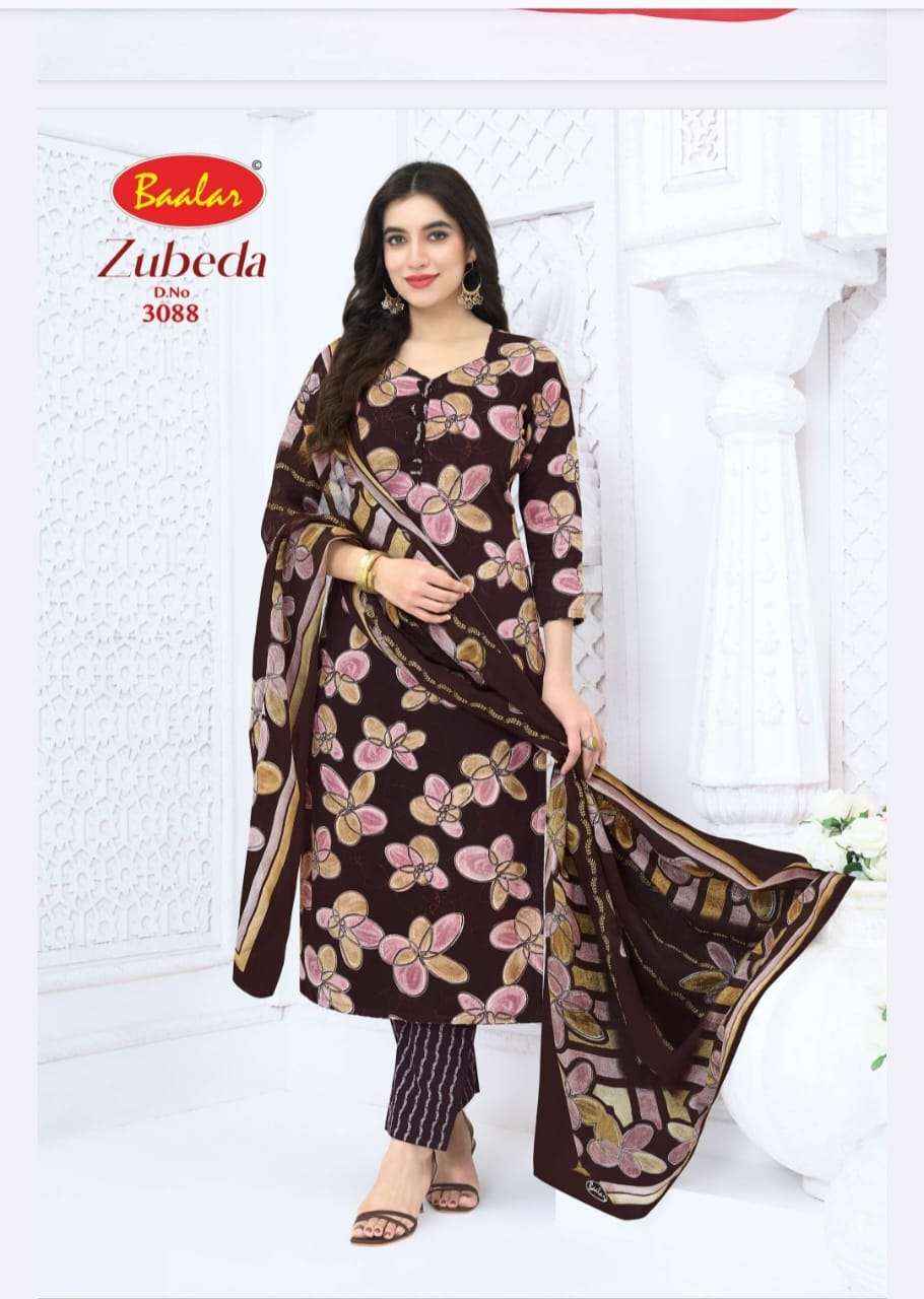 Baalar Zubeda Vol 30 Pure Cotton Dress Material 15 Pcs Catalogue
