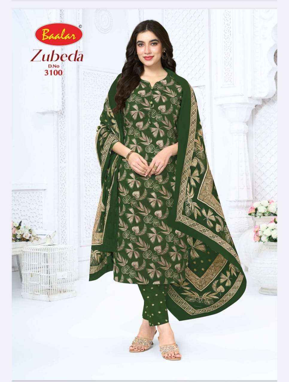 Baalar Zubeda Vol 30 Pure Cotton Dress Material 15 Pcs Catalogue