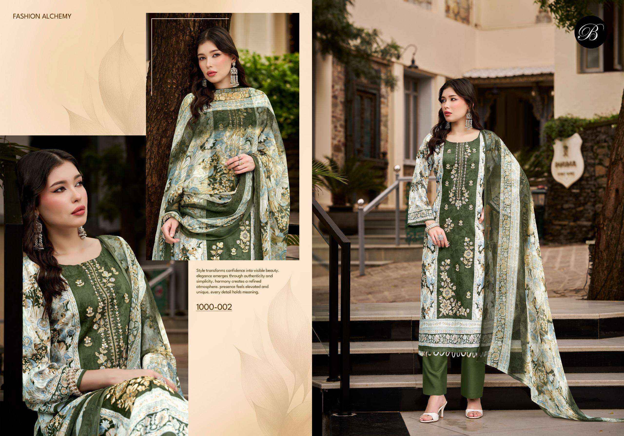 Belliza Designer Feroza Jam Cotton Suits | B2B Clothing Website ( 8 Pcs Set )