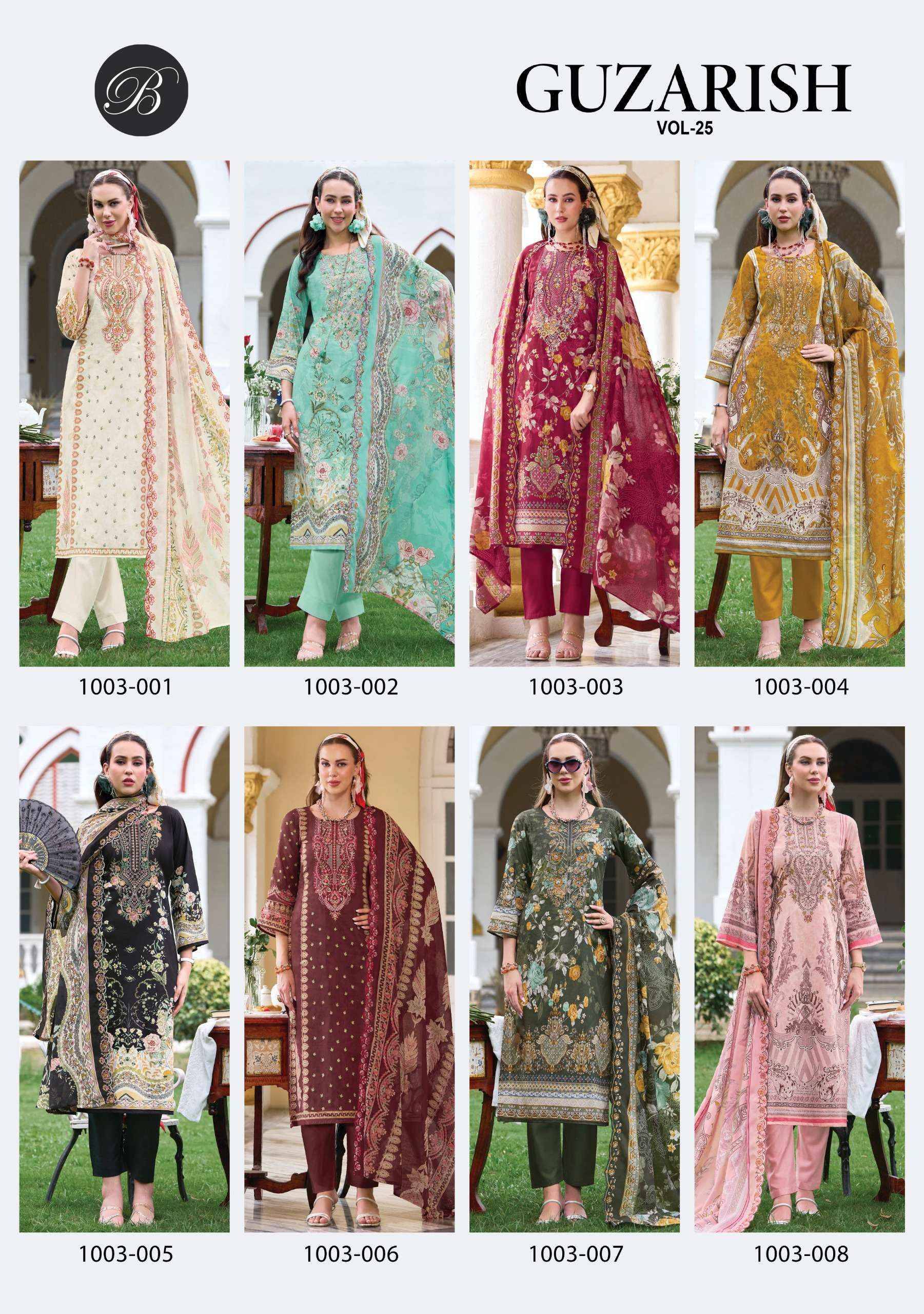 Belliza Guzarish Vol 25 Cotton Dress Material 8 pcs Catalog With Price