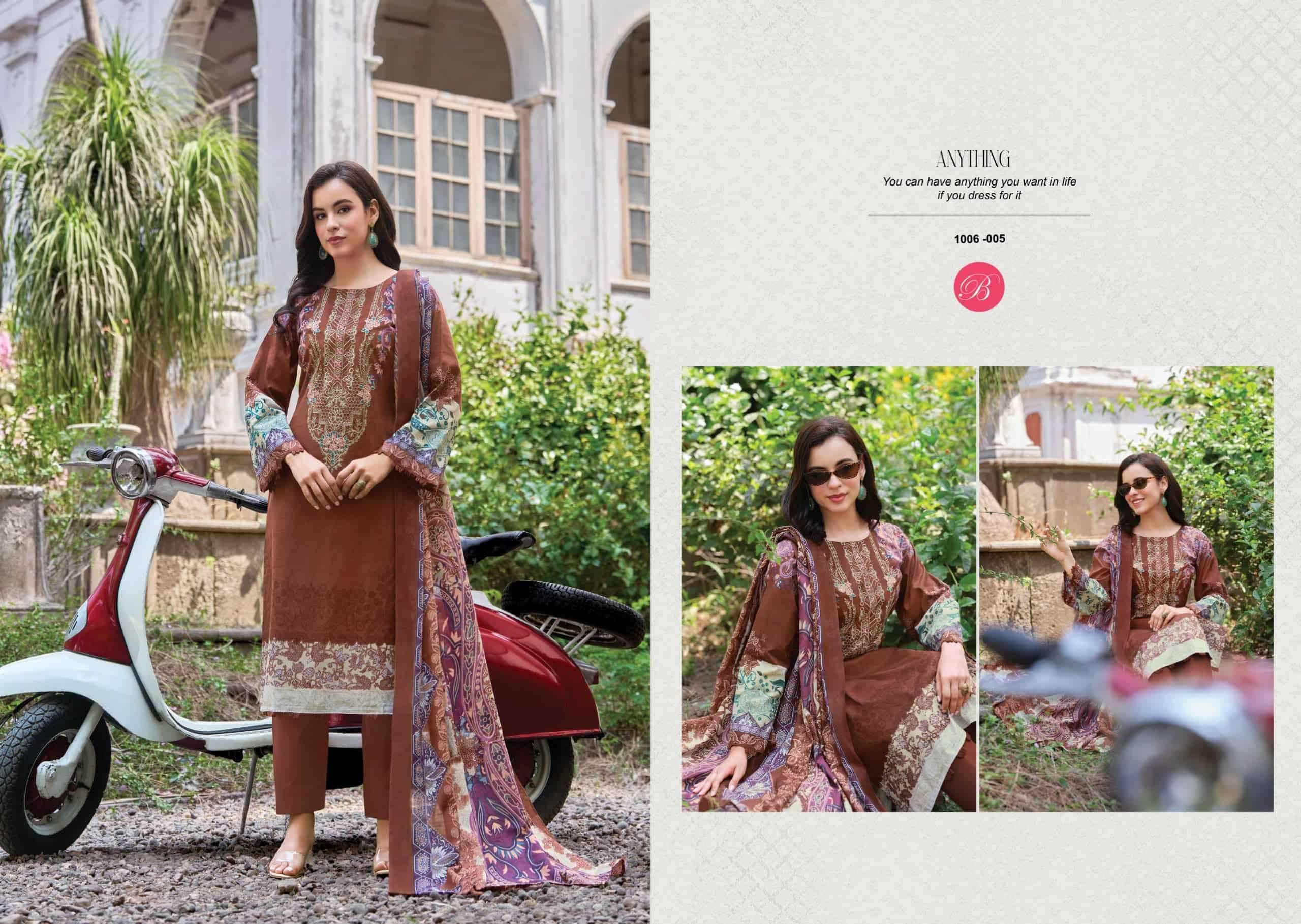 Belliza Naira Vol 156 Pure Cotton Fancy Salwar Suit  8 Pcs Catalog 