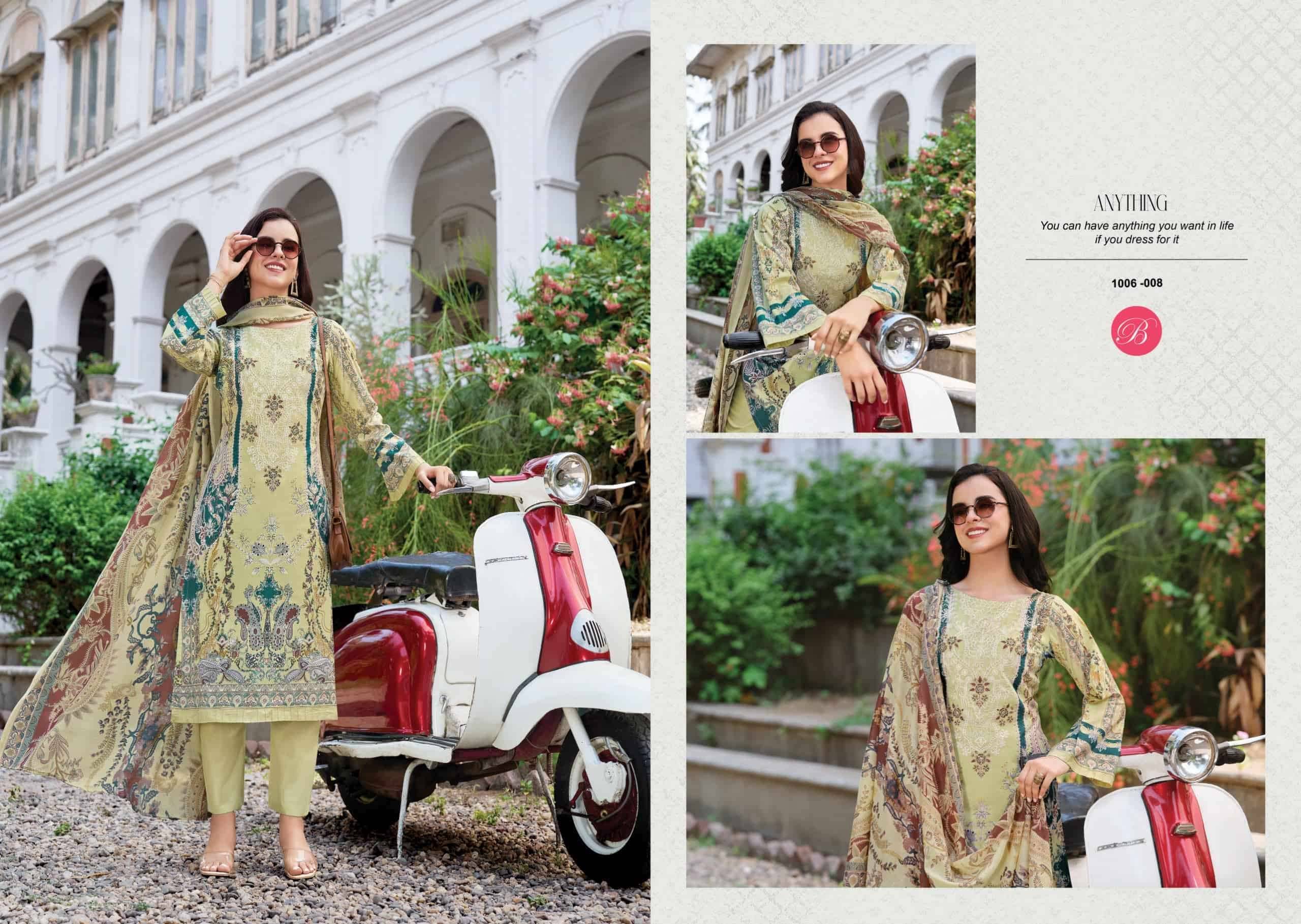 Belliza Naira Vol 156 Pure Cotton Fancy Salwar Suit  8 Pcs Catalog 