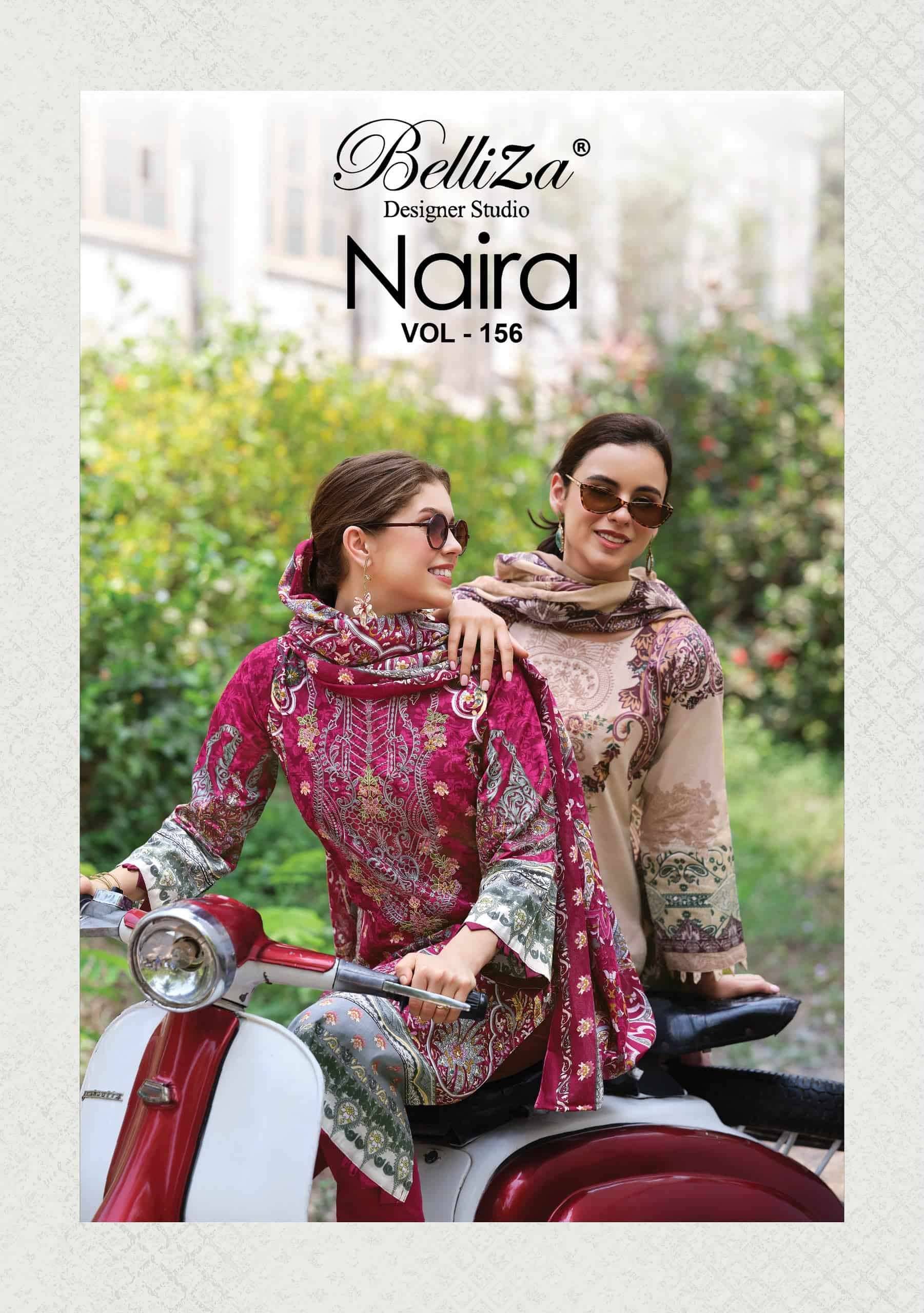 Belliza Naira Vol 156 Pure Cotton Fancy Salwar Suit  8 Pcs Catalog 