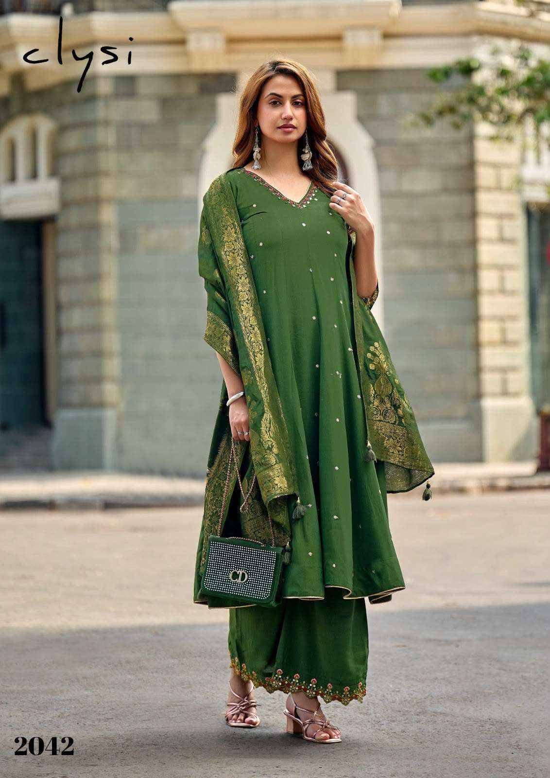 Clysi Zafira Muslin Kurti Combo Set _ Surat Wholesale Market 4 Pcs Catalog 