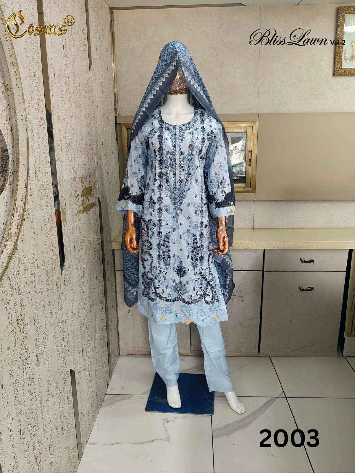 Cosmos Bliss Lawn Vol 2 Readymade Pakistani Dress 8Pcs Catalog