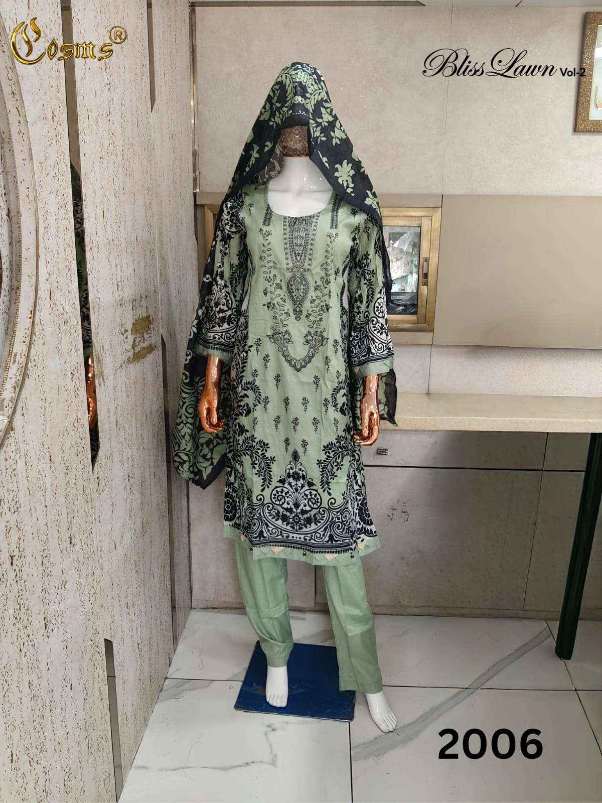 Cosmos Bliss Lawn Vol 2 Readymade Pakistani Dress 8Pcs Catalog