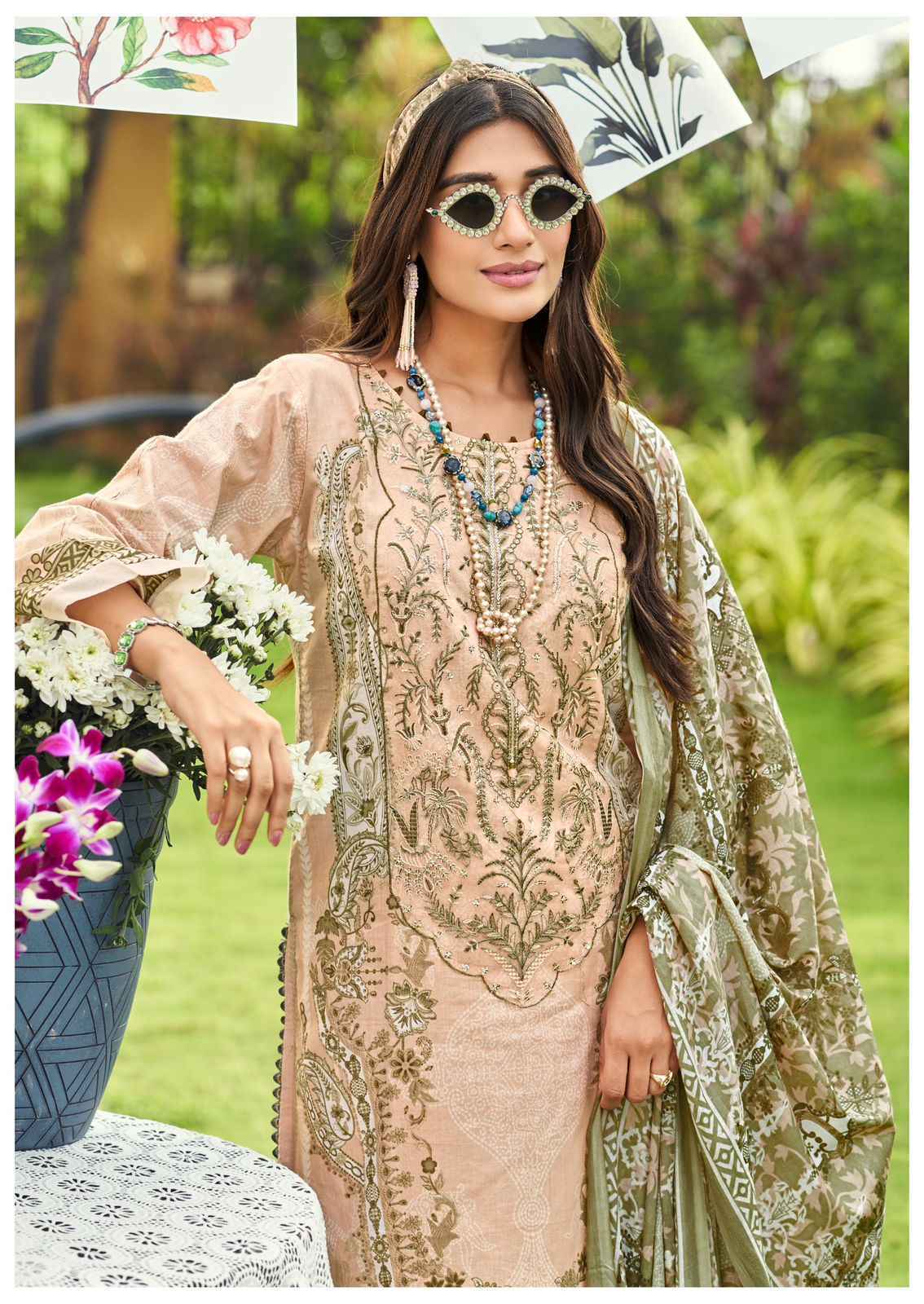 Cosmos Jazmin Vol 4 Lawn Suits | Verified B2B garment supplier Surat market ( 6 Pcs Catalogue )