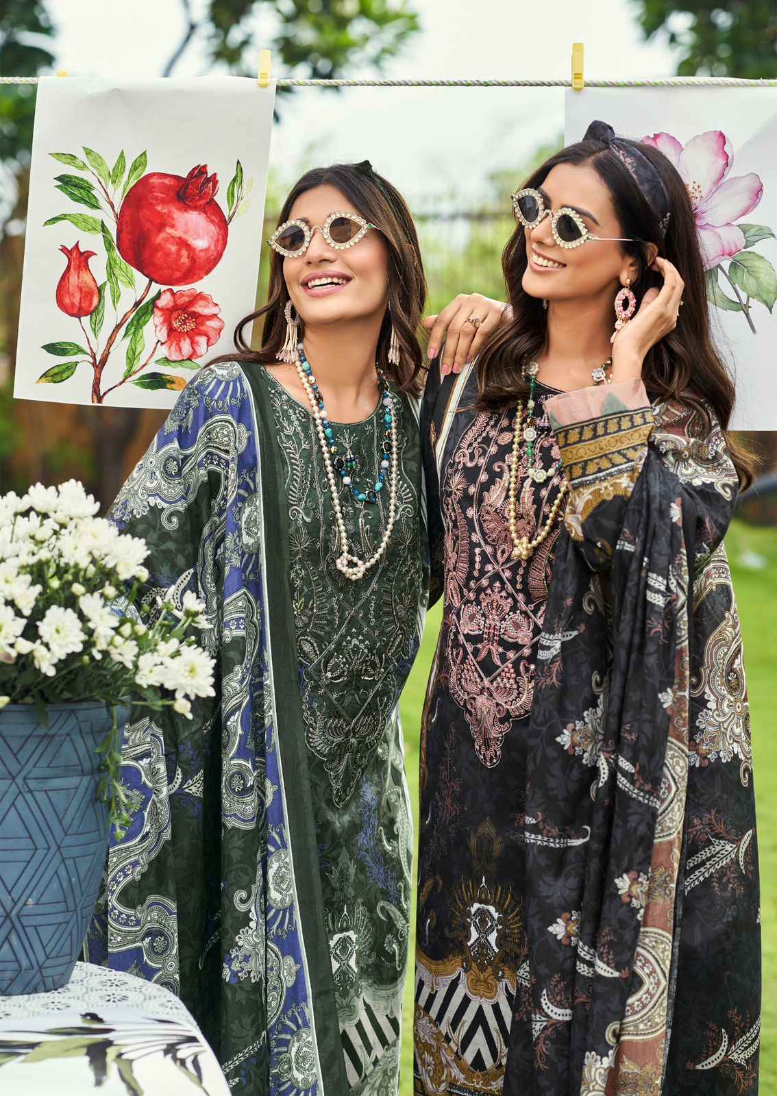 Cosmos Jazmin Vol 4 Lawn Suits | Verified B2B garment supplier Surat market ( 6 Pcs Catalogue )