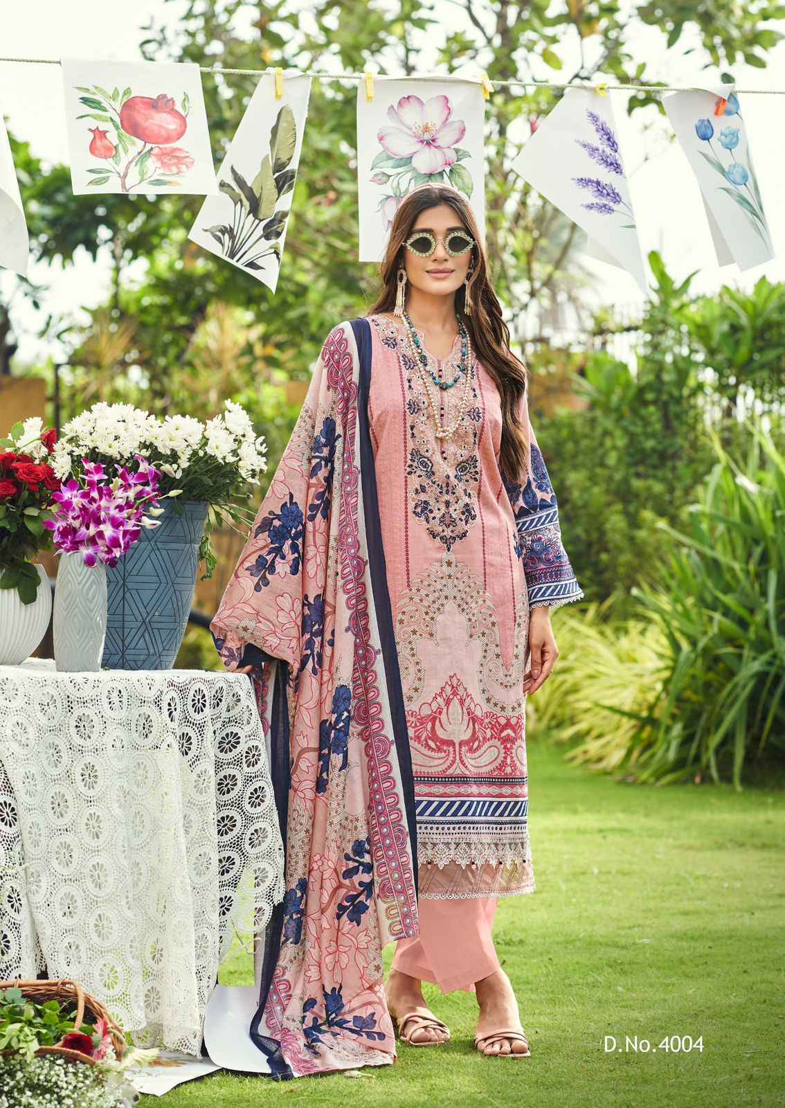 Cosmos Jazmin Vol 4 Lawn Suits | Verified B2B garment supplier Surat market ( 6 Pcs Catalogue )
