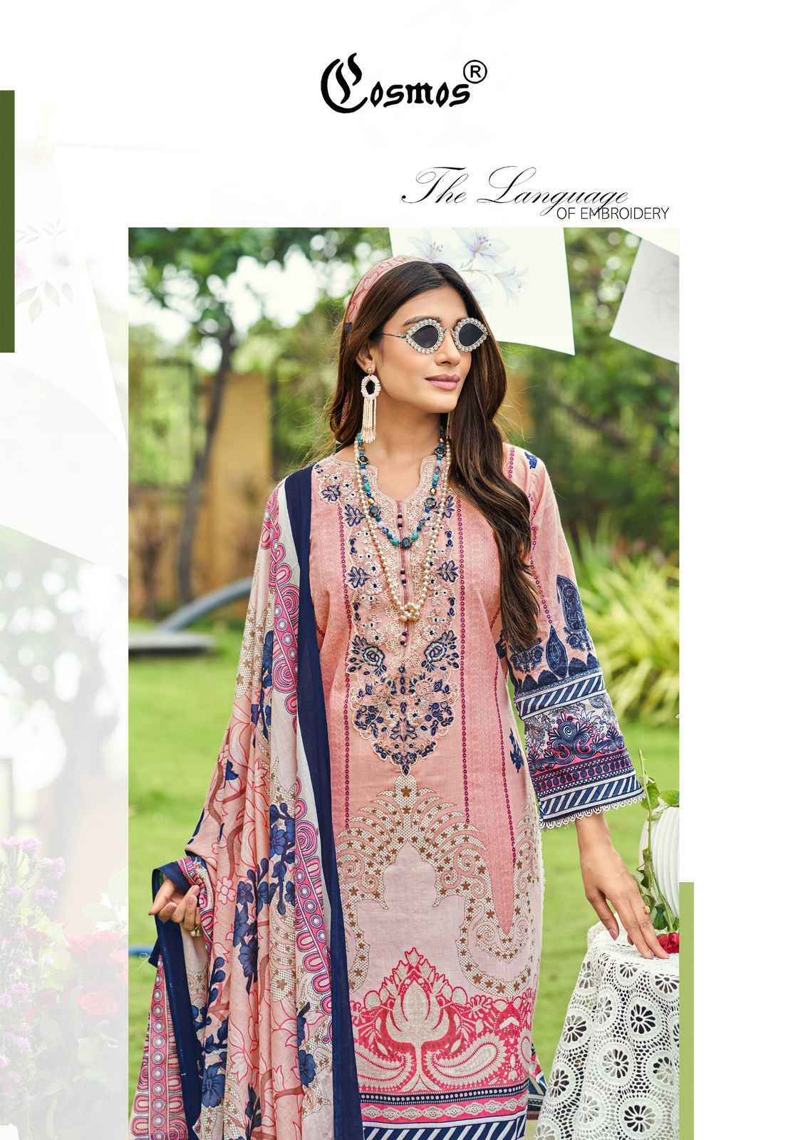 Cosmos Jazmin Vol 4 Lawn Suits | Verified B2B garment supplier Surat market ( 6 Pcs Catalogue )