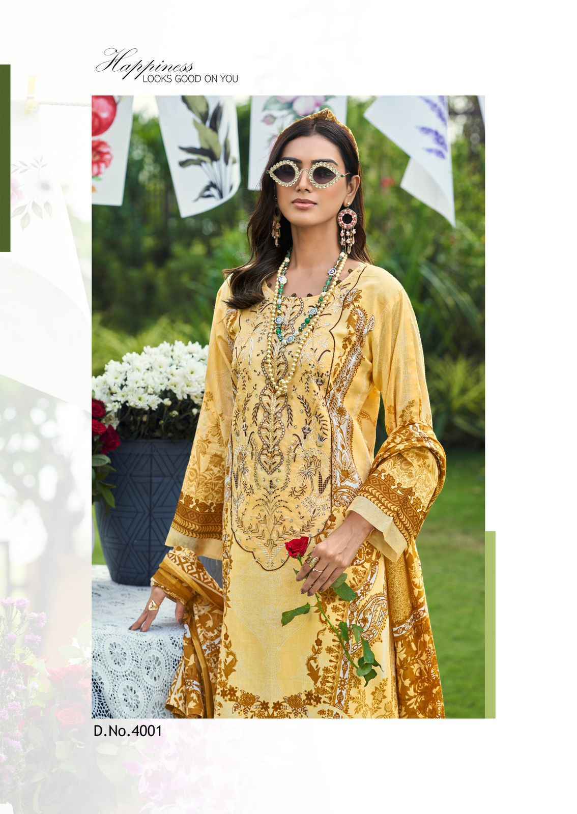 Cosmos Jazmin Vol 4 Lawn Suits | Verified B2B garment supplier Surat market ( 6 Pcs Catalogue )
