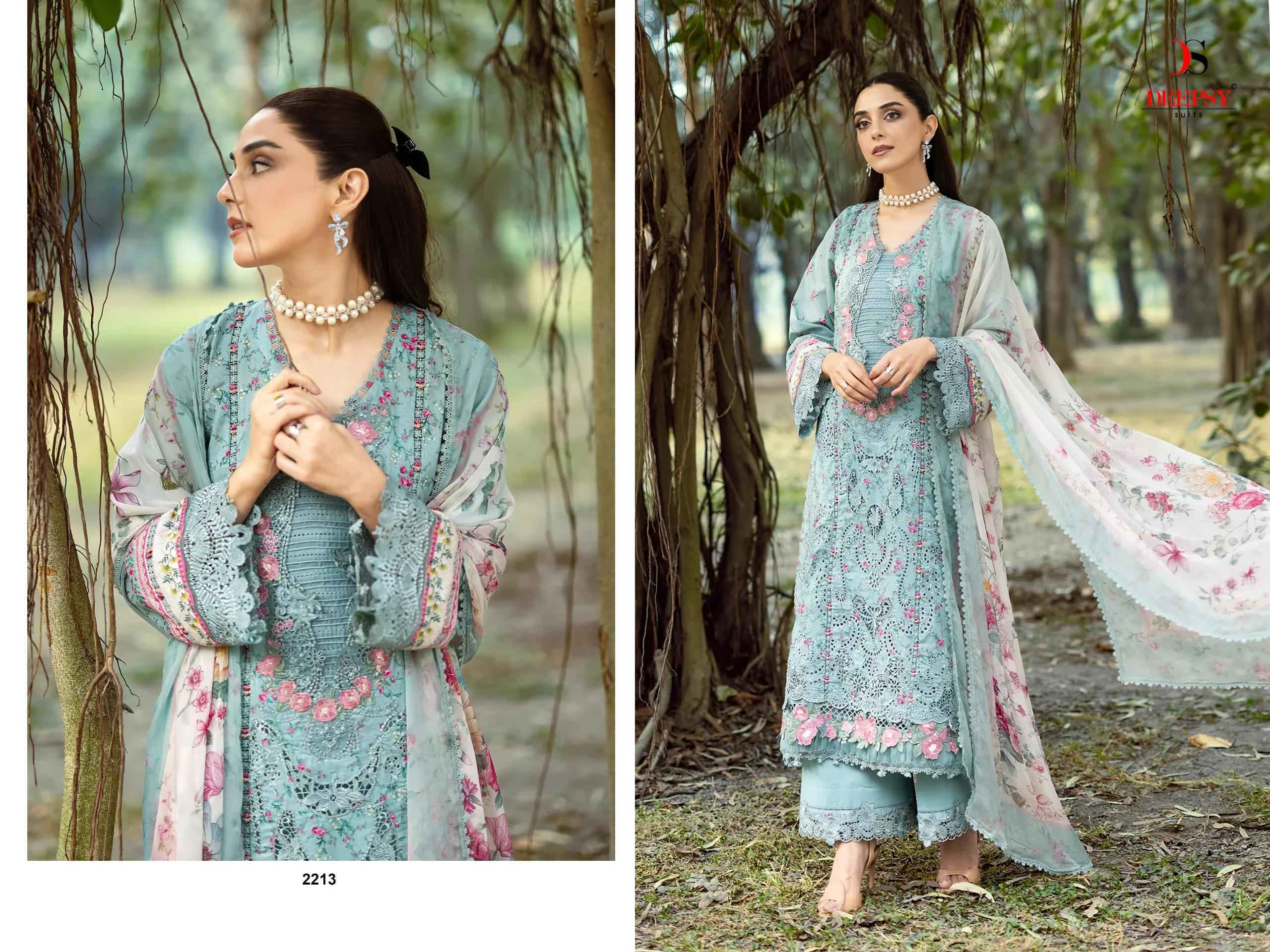 Deepsy Elaf Chikankari Vol 2 Cotton Salwar Kameez _ Surat Wholesale Market Price ( 8 Pcs Catalog )