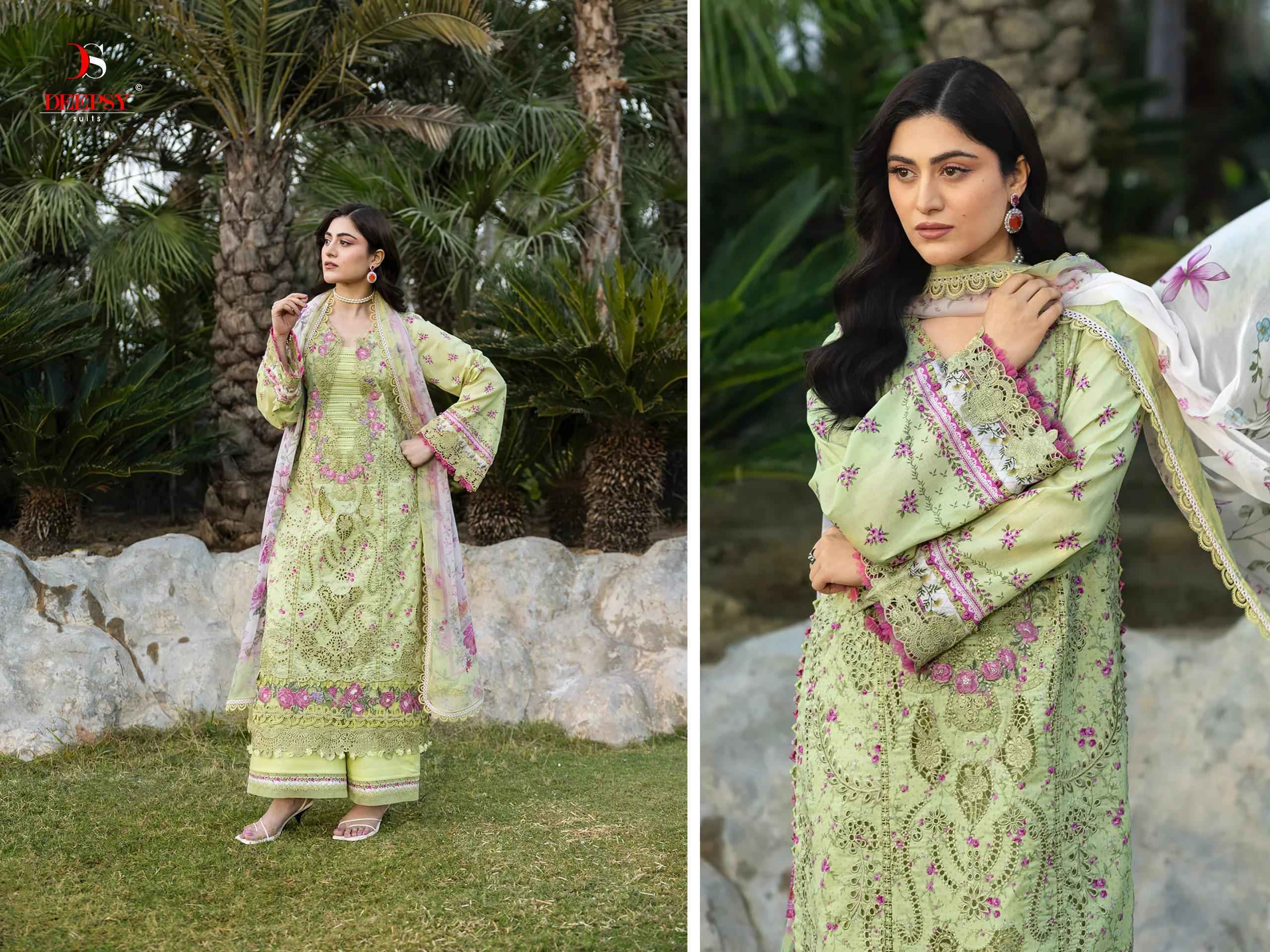 Deepsy Elaf Chikankari Vol 2 Cotton Salwar Kameez _ Surat Wholesale Market Price ( 8 Pcs Catalog )
