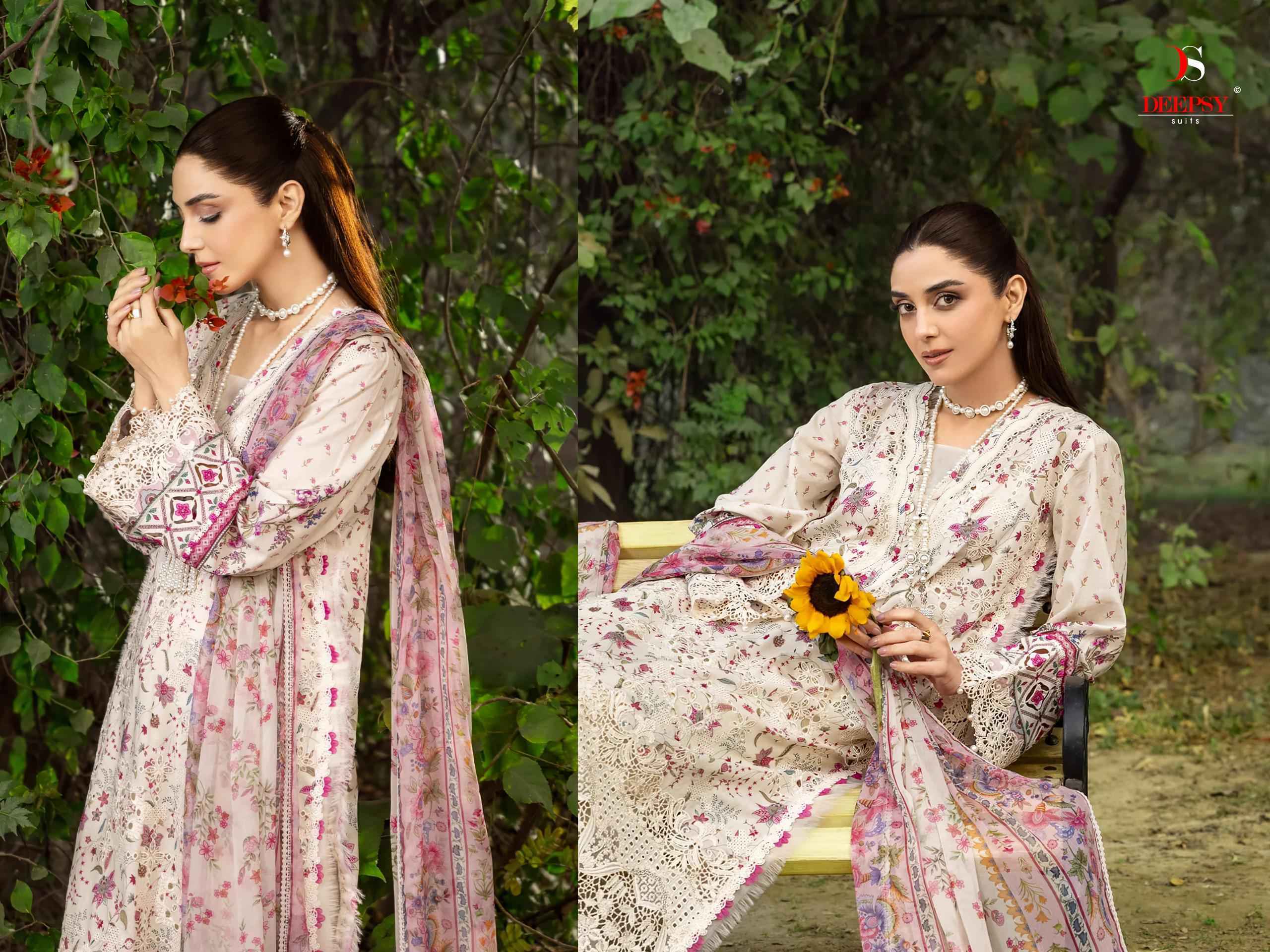 Deepsy Elaf Chikankari Vol 2 Cotton Salwar Kameez _ Surat Wholesale Market Price ( 8 Pcs Catalog )