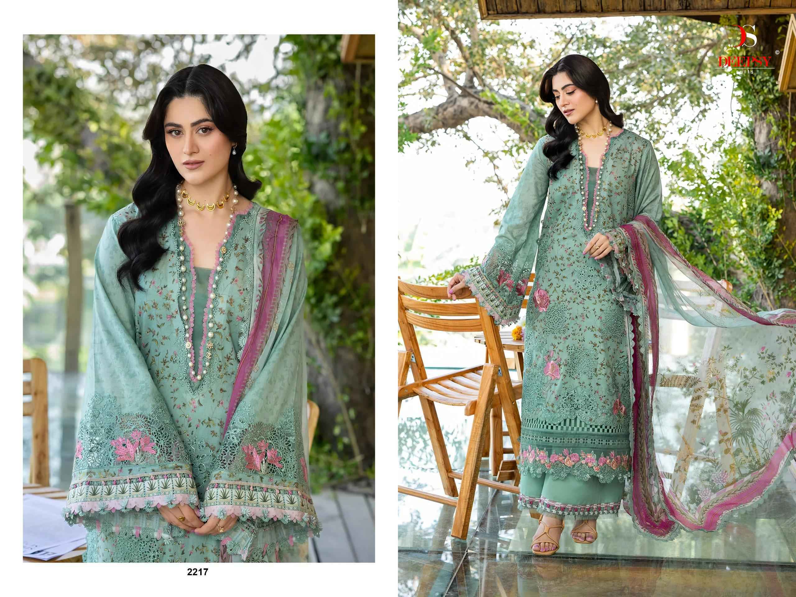 Deepsy Elaf Chikankari Vol 2 Cotton Salwar Kameez _ Surat Wholesale Market Price ( 8 Pcs Catalog )