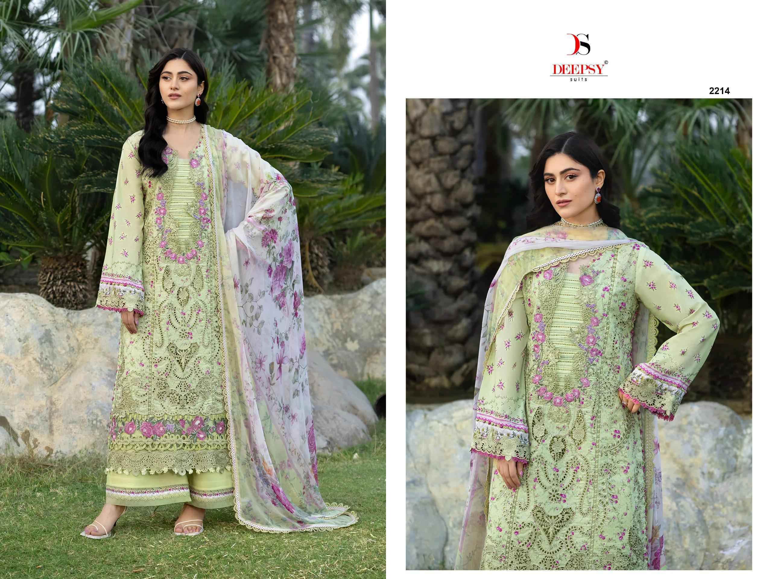 Deepsy Elaf Chikankari Vol 2 Cotton Salwar Kameez _ Surat Wholesale Market Price ( 8 Pcs Catalog )