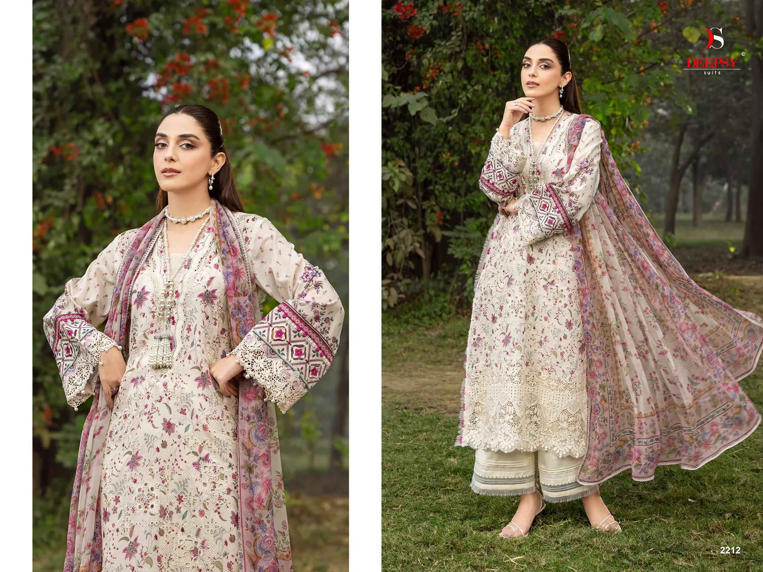 Deepsy Elaf Chikankari Vol 2 Cotton Salwar Kameez _ Surat Wholesale Market Price ( 8 Pcs Catalog )