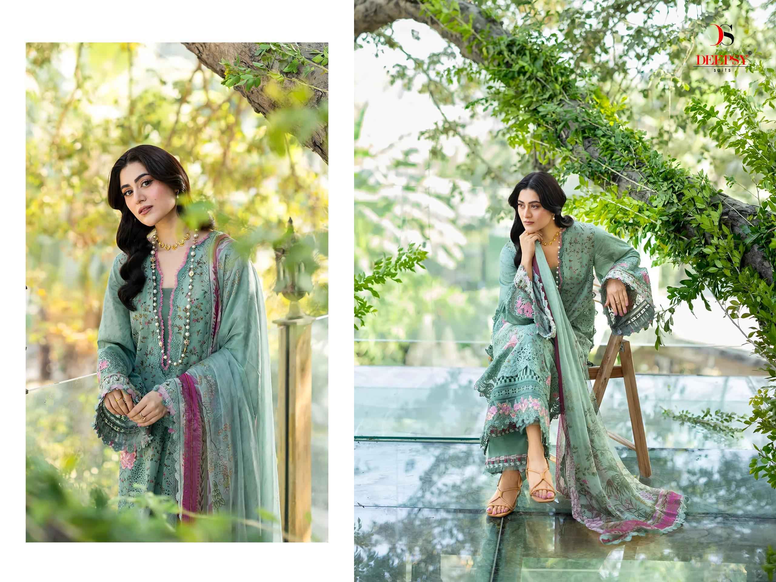 Deepsy Elaf Chikankari Vol 2 Cotton Salwar Kameez _ Surat Wholesale Market Price ( 8 Pcs Catalog )