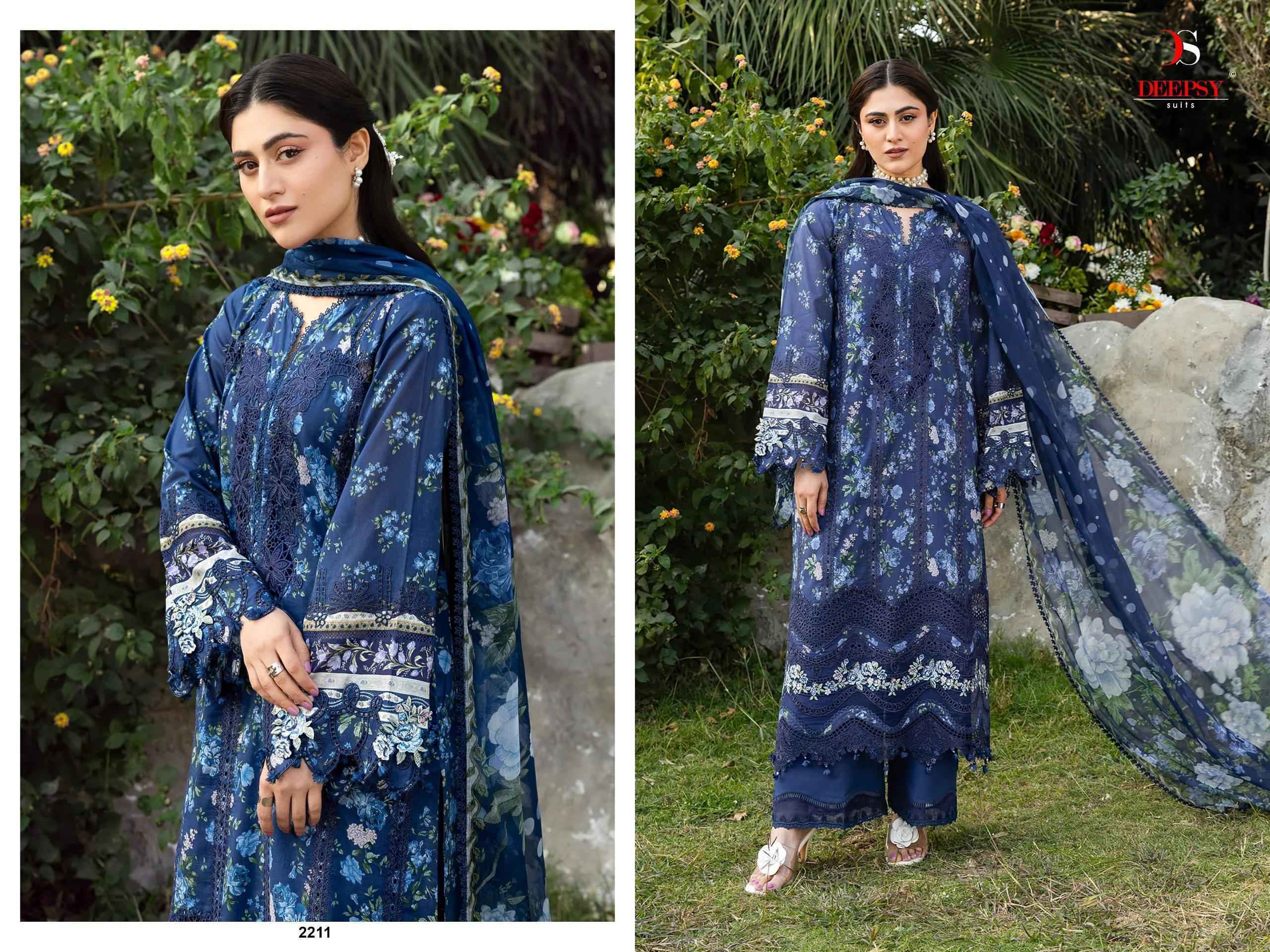 Deepsy Elaf Chikankari Vol 2 Cotton Salwar Kameez _ Surat Wholesale Market Price ( 8 Pcs Catalog )