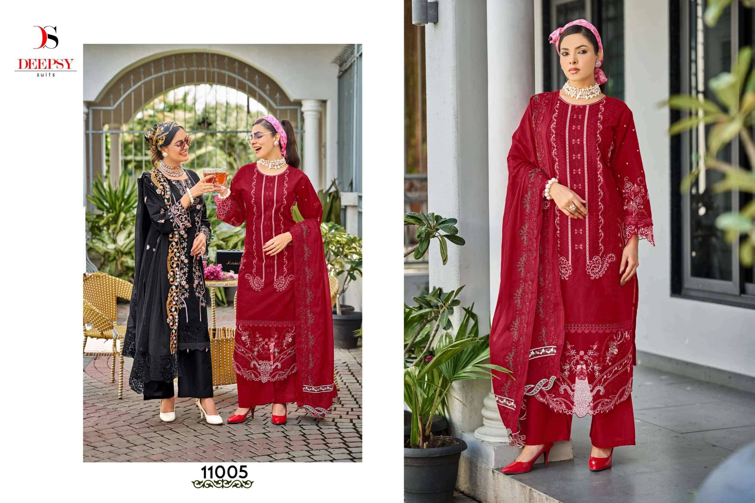 Deepsy Elaf Premium Vol 11 Cotton Pakistani Suits 6 Pcs Catalog | Surat Wholesale Market