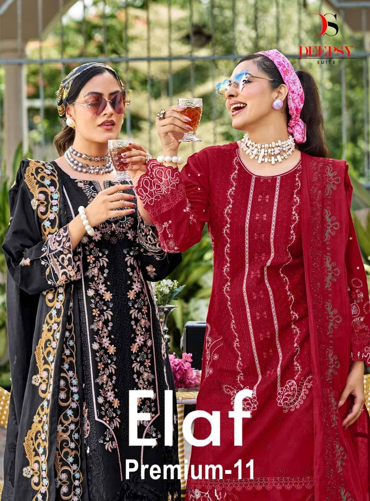 Deepsy Elaf Premium Vol 11 Cotton Pakistani Suits 6 Pcs Catalog | Surat Wholesale Market
