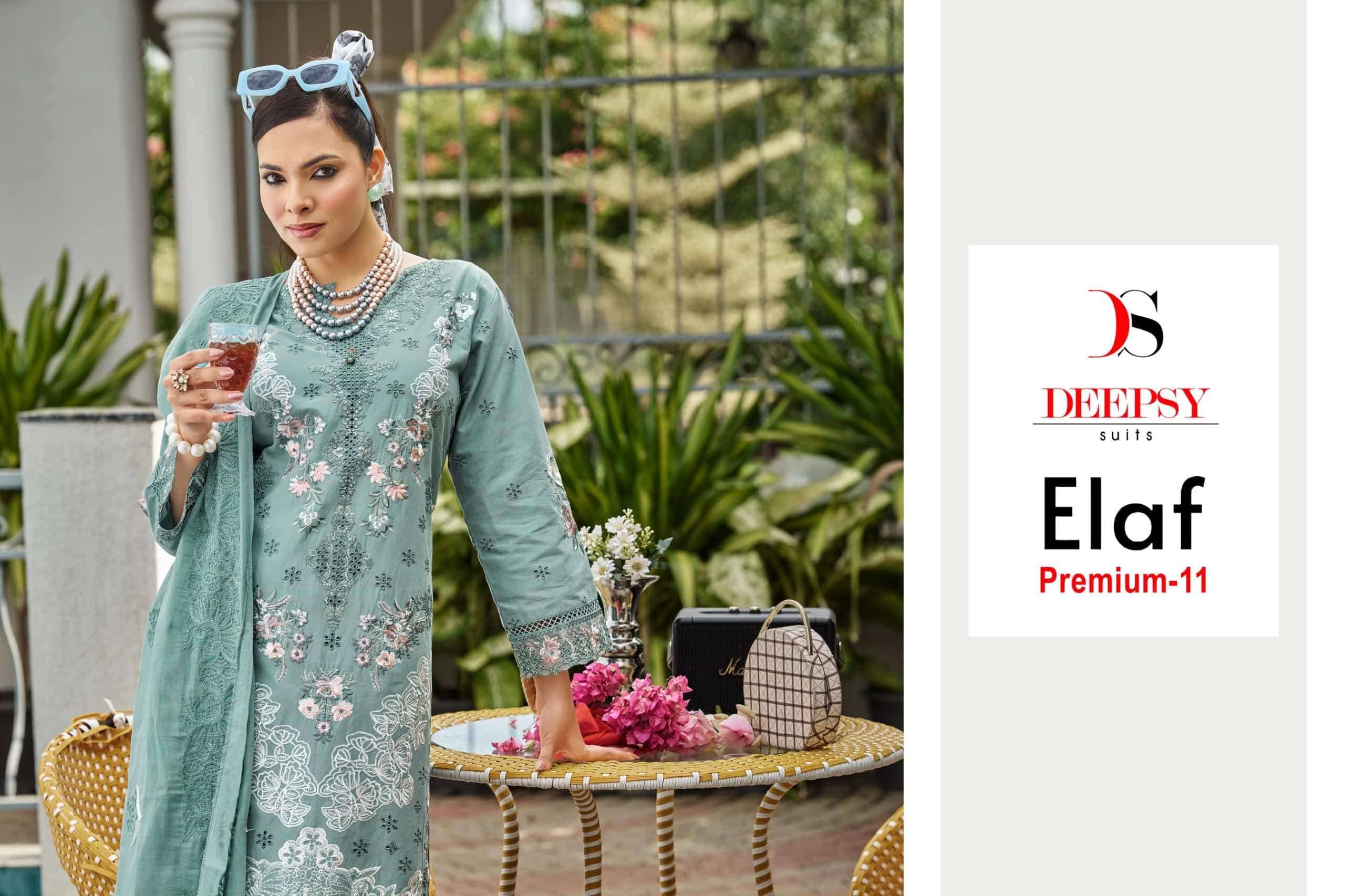 Deepsy Elaf Premium Vol 11 Cotton Pakistani Suits 6 Pcs Catalog | Surat Wholesale Market