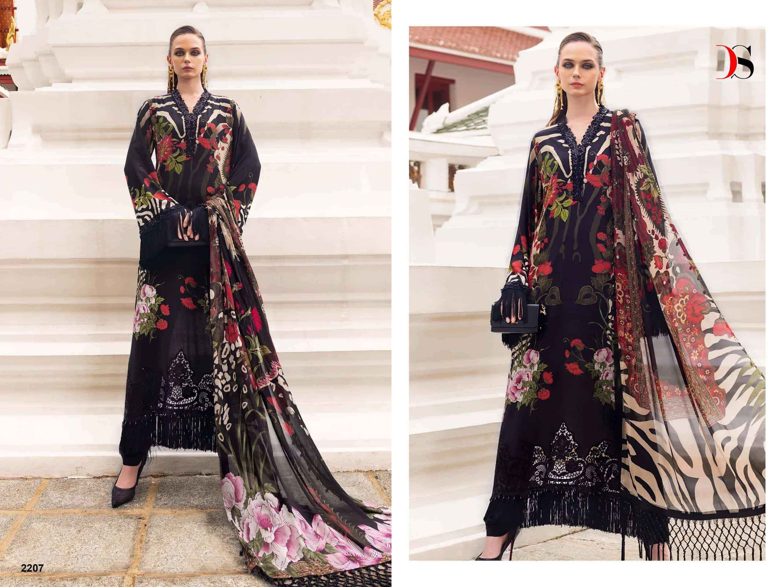 Deepsy Maria B Mprint Vol 9 Pure Lawn Pakistani Salwar Suit _ Surat Wholesale Market Price ( 8 Pcs Catalog )