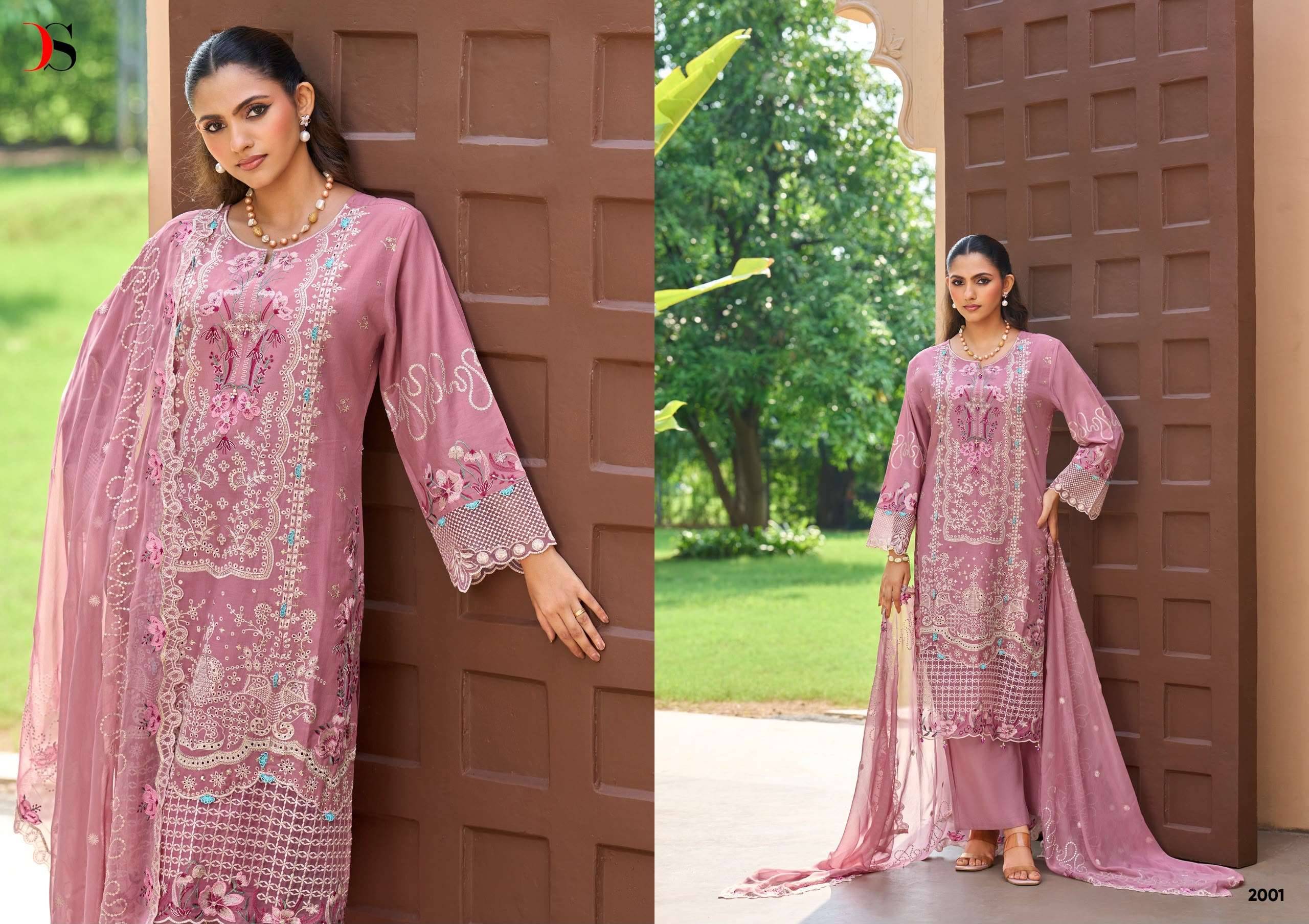 DEEPSY SUITS ELAF EXCLUSIVE VOL 2 LAWN COTTON DRESS MATERIAL 6 PCS CATALOG