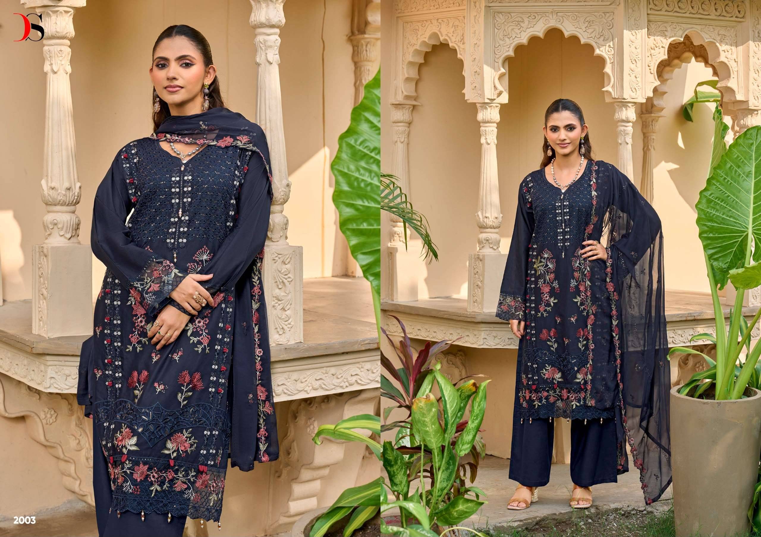 DEEPSY SUITS ELAF EXCLUSIVE VOL 2 LAWN COTTON DRESS MATERIAL 6 PCS CATALOG