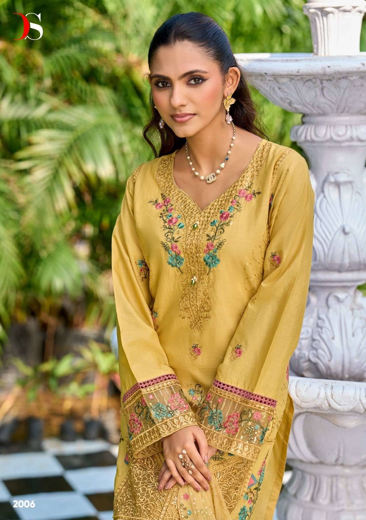 DEEPSY SUITS ELAF EXCLUSIVE VOL 2 LAWN COTTON DRESS MATERIAL 6 PCS CATALOG
