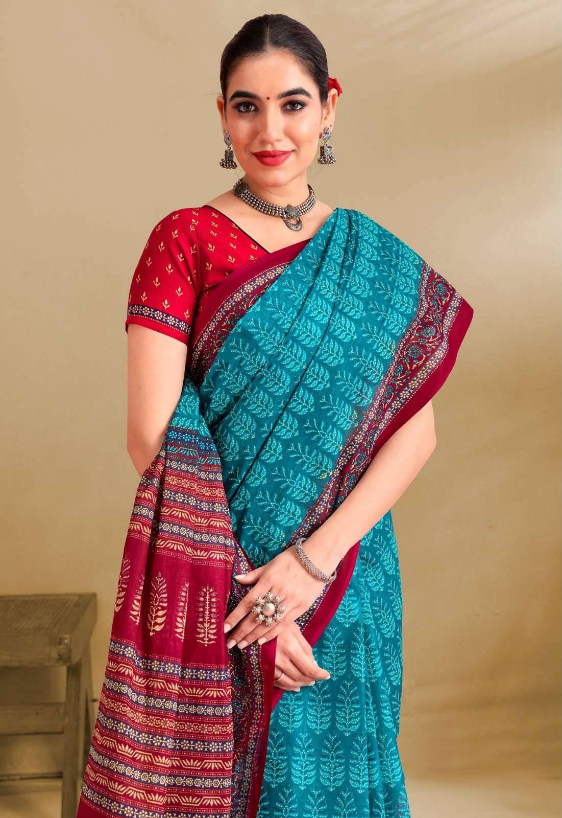 Deeptex Prime Time Vol 21 Daily Wear Heavy Cotton Saree Set 10 Pcs Catalog 