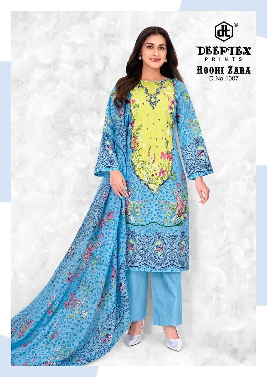 Deeptex Prints Roohi Zara Vol 10 Pure Cotton Dress Material 8 Pcs Catalog