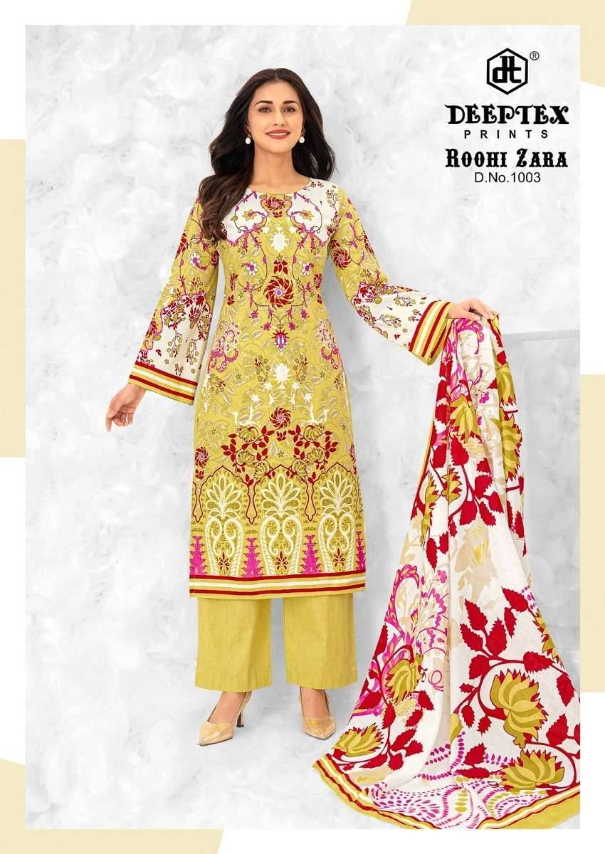 Deeptex Prints Roohi Zara Vol 10 Pure Cotton Dress Material 8 Pcs Catalog
