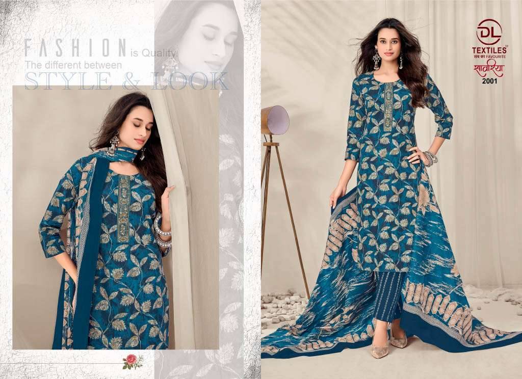 DL TEXTILES SAWARIYA VOL 2 COTTON READYMADE SUITS 10 PCS CATALOG