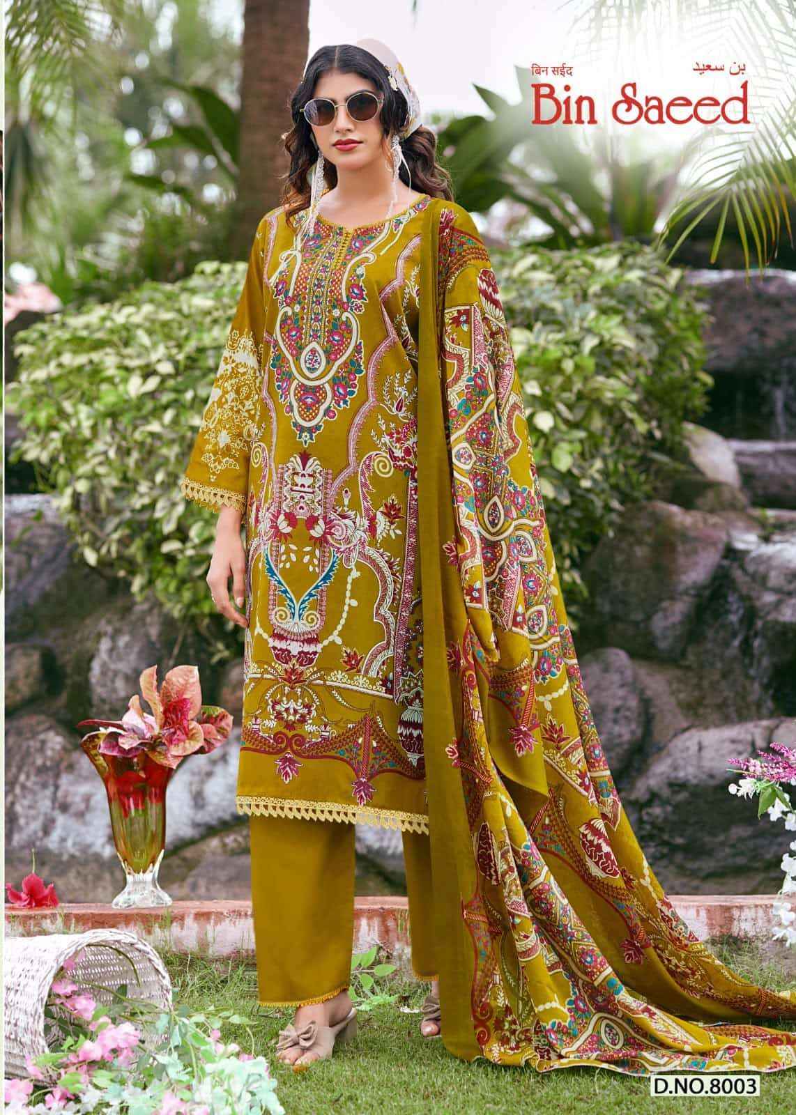 Ganesha Bin Saeed Vol 8 Printed Karachi Cotton Dress Material ( 8 Pcs Catalog )