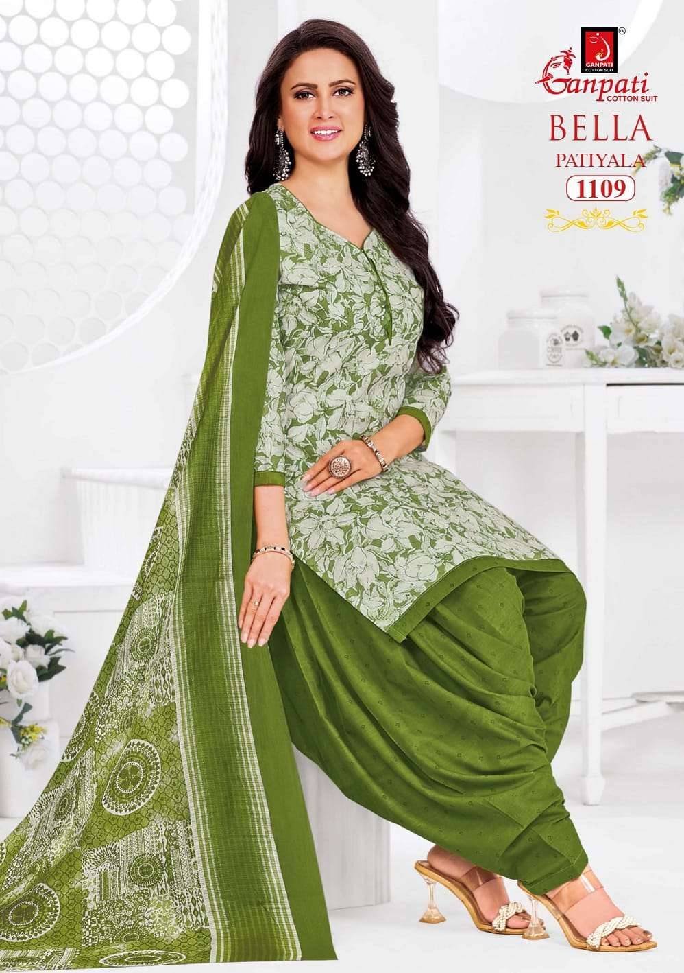 Ganpati Bella Patiyala Vol 11 Pure Cotton Readymade Suit 12 Pcs Catalog