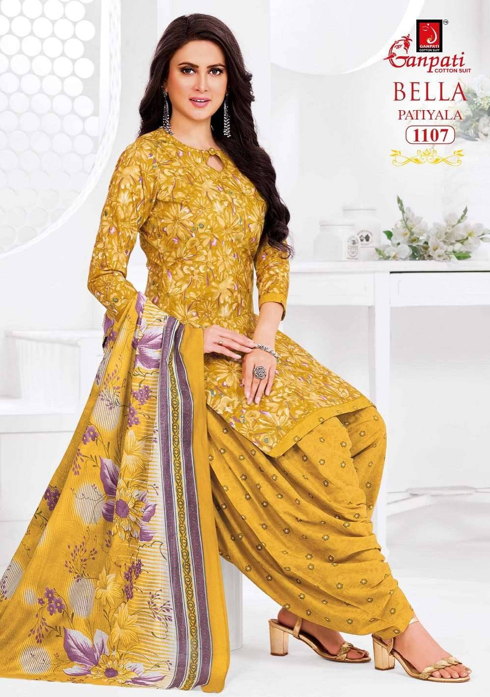 Ganpati Bella Patiyala Vol 11 Pure Cotton Readymade Suit 12 Pcs Catalog