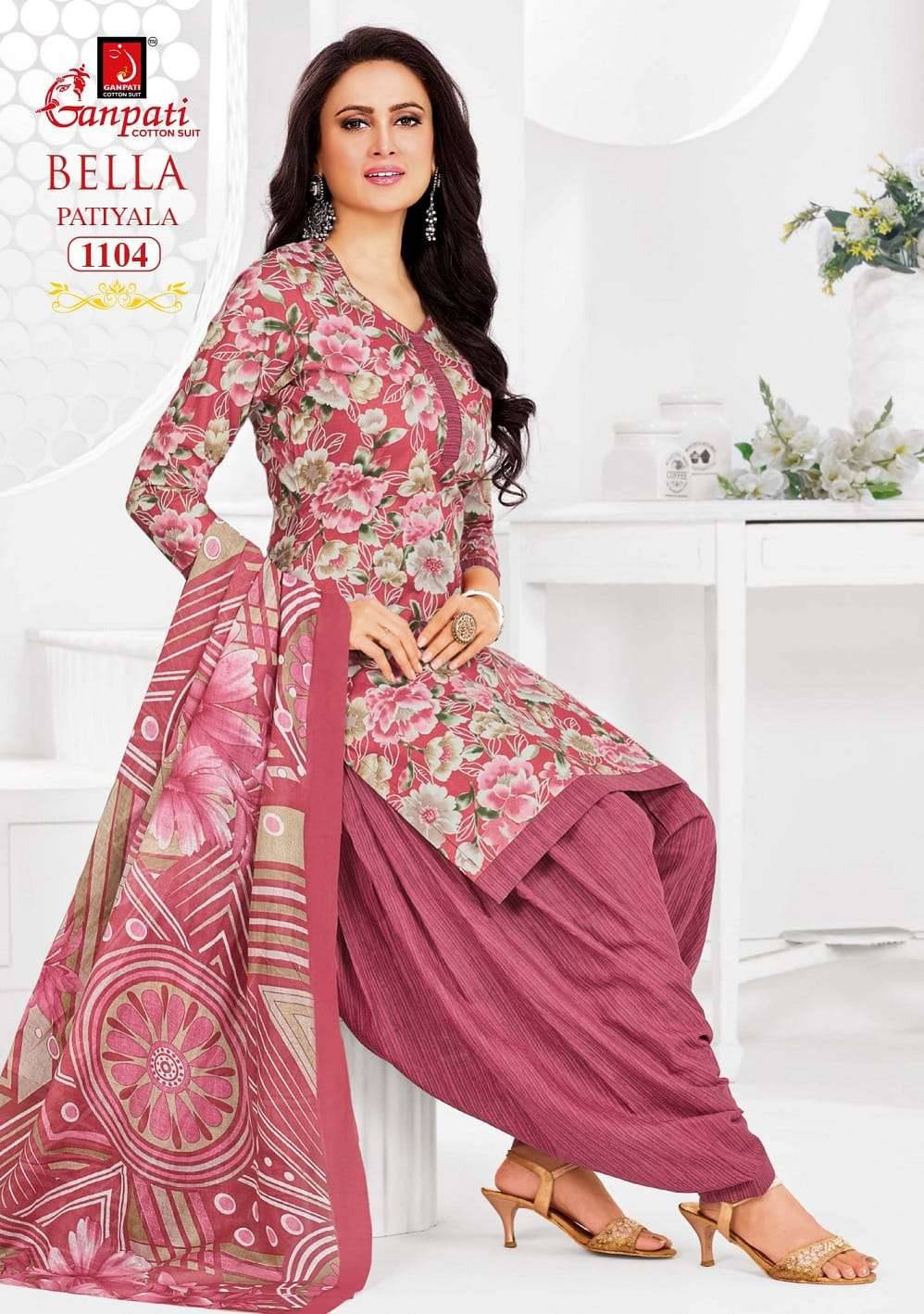 Ganpati Bella Patiyala Vol 11 Pure Cotton Readymade Suit 12 Pcs Catalog