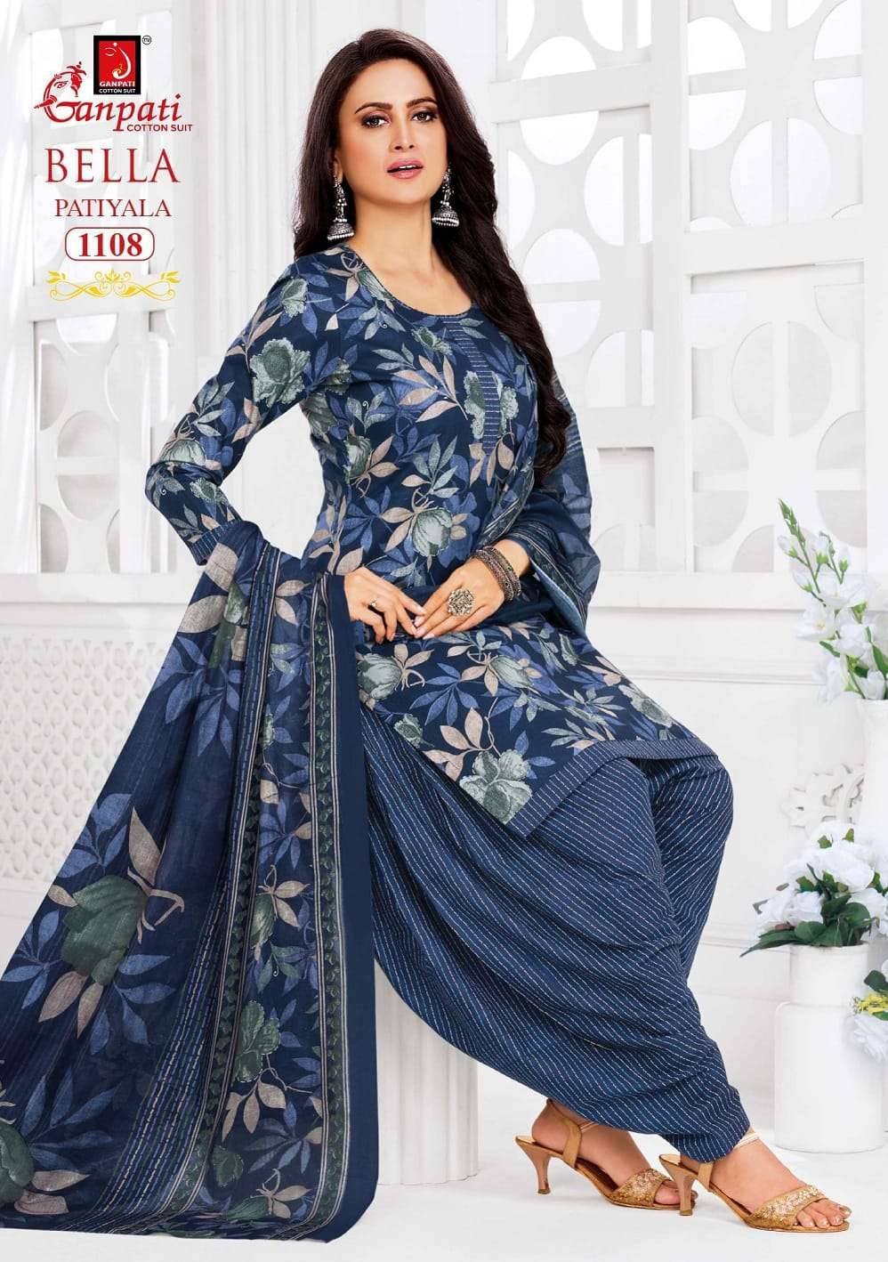 Ganpati Bella Patiyala Vol 11 Pure Cotton Readymade Suit 12 Pcs Catalog