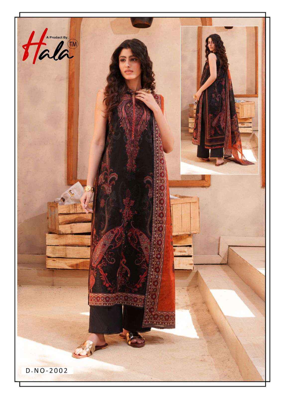 Hala Rang E Bahar Vol 2 Pakistani Print Cotton Salwar Kameez _ Surat Wholesale Market Price ( 6 Pcs Catalog )