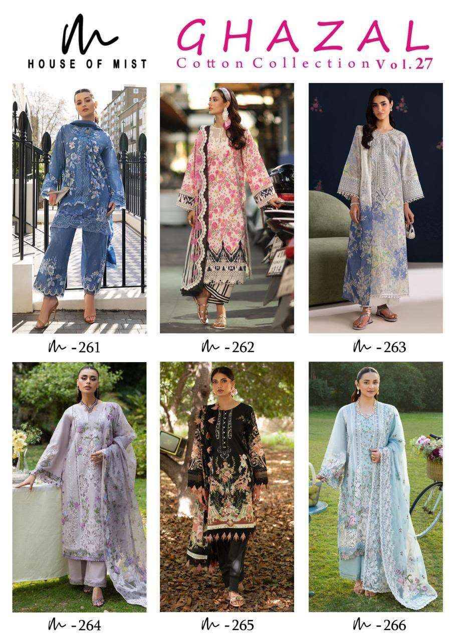House Of Mist Ghazal Cotton Collection Vol 27 Cotton Dress Material 6 pcs Catalogue