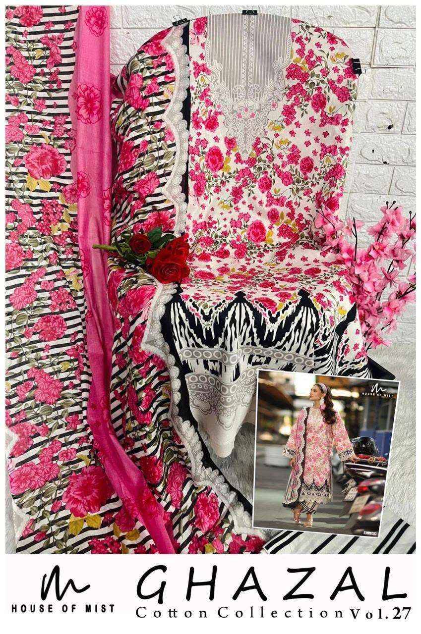 House Of Mist Ghazal Cotton Collection Vol 27 Cotton Dress Material 6 pcs Catalogue