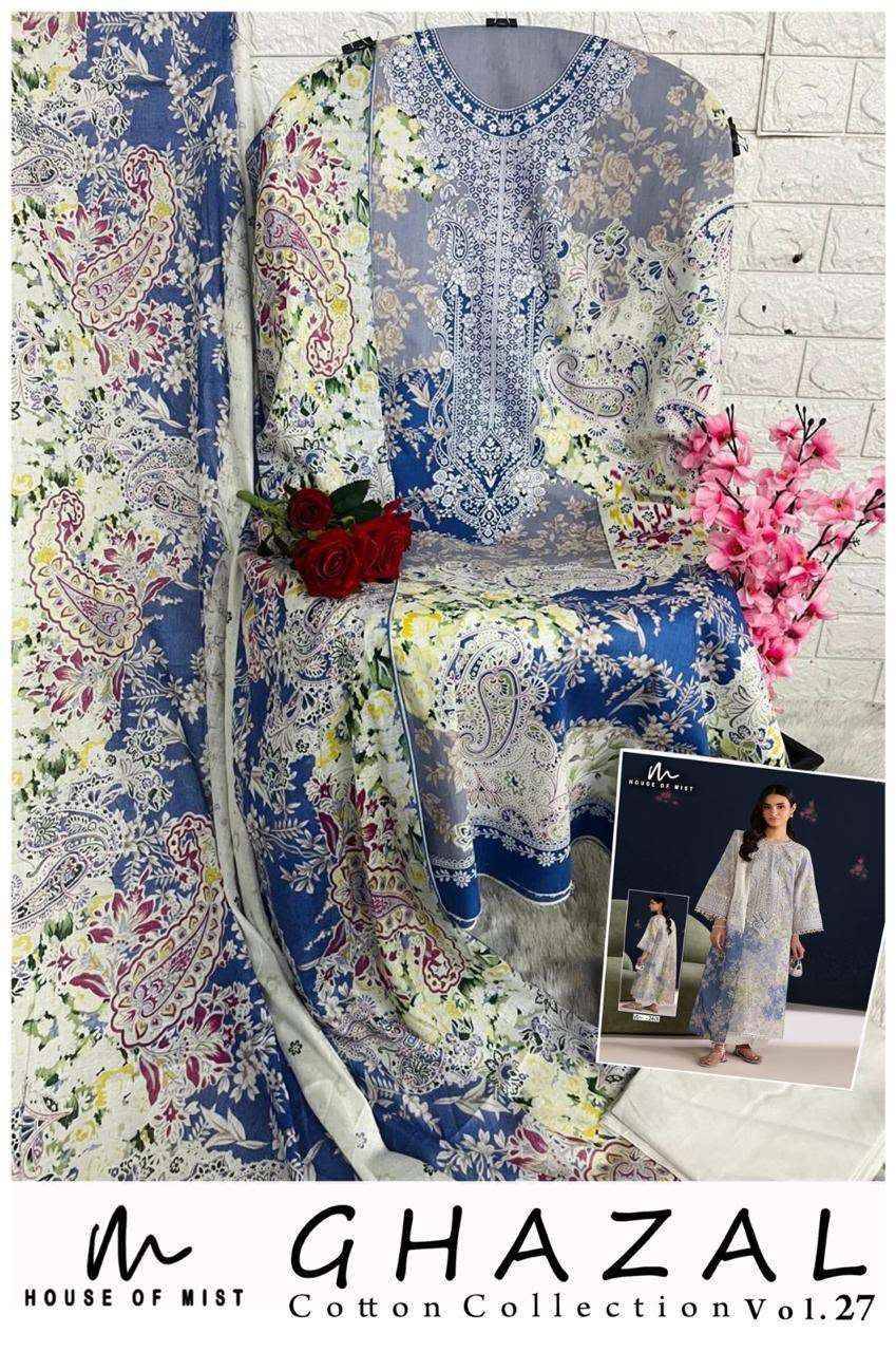 House Of Mist Ghazal Cotton Collection Vol 27 Cotton Dress Material 6 pcs Catalogue