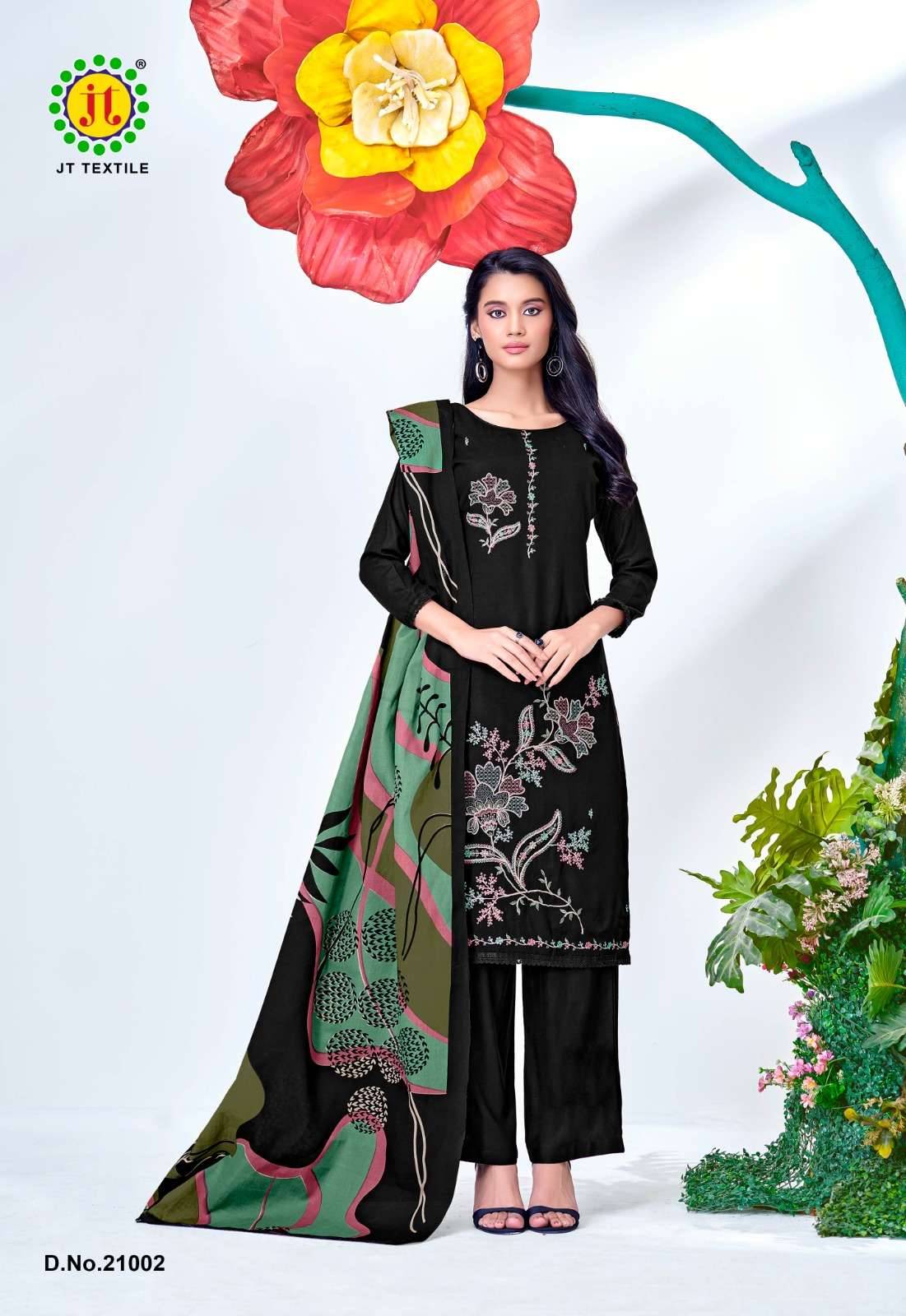Jt Black Mango Vol 21 Fancy Rayon Salwar Kameez 5 Pcs Catalog 
