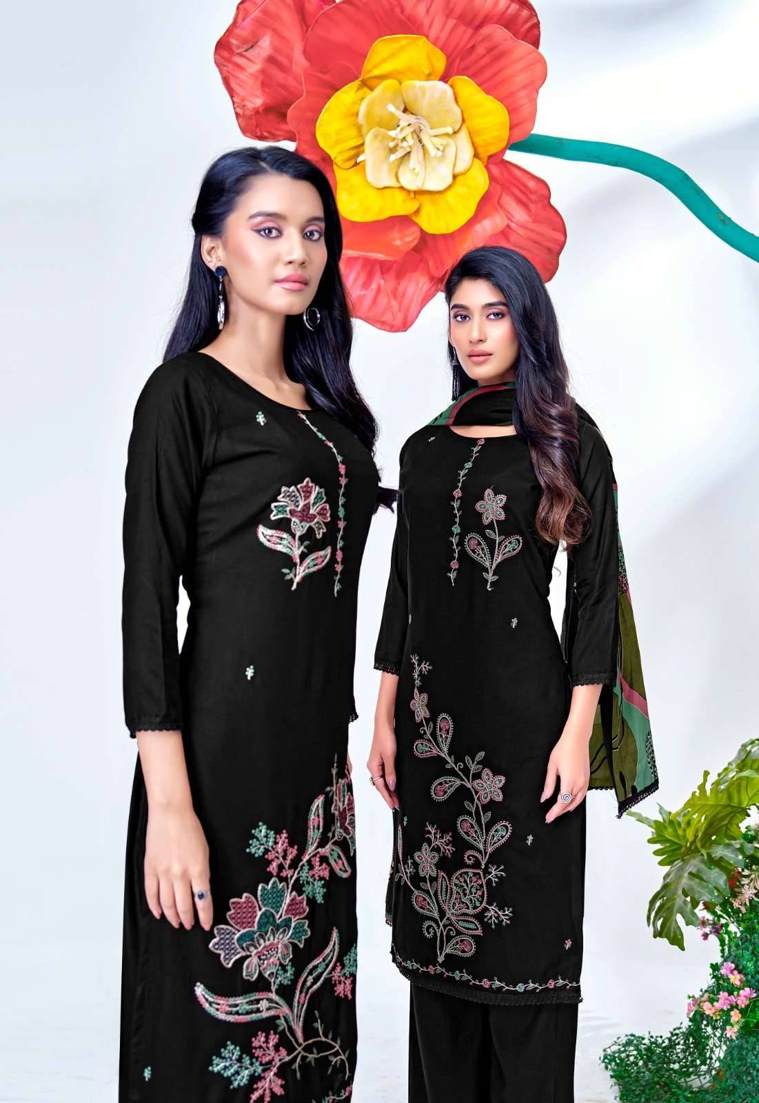Jt Black Mango Vol 21 Fancy Rayon Salwar Kameez 5 Pcs Catalog 